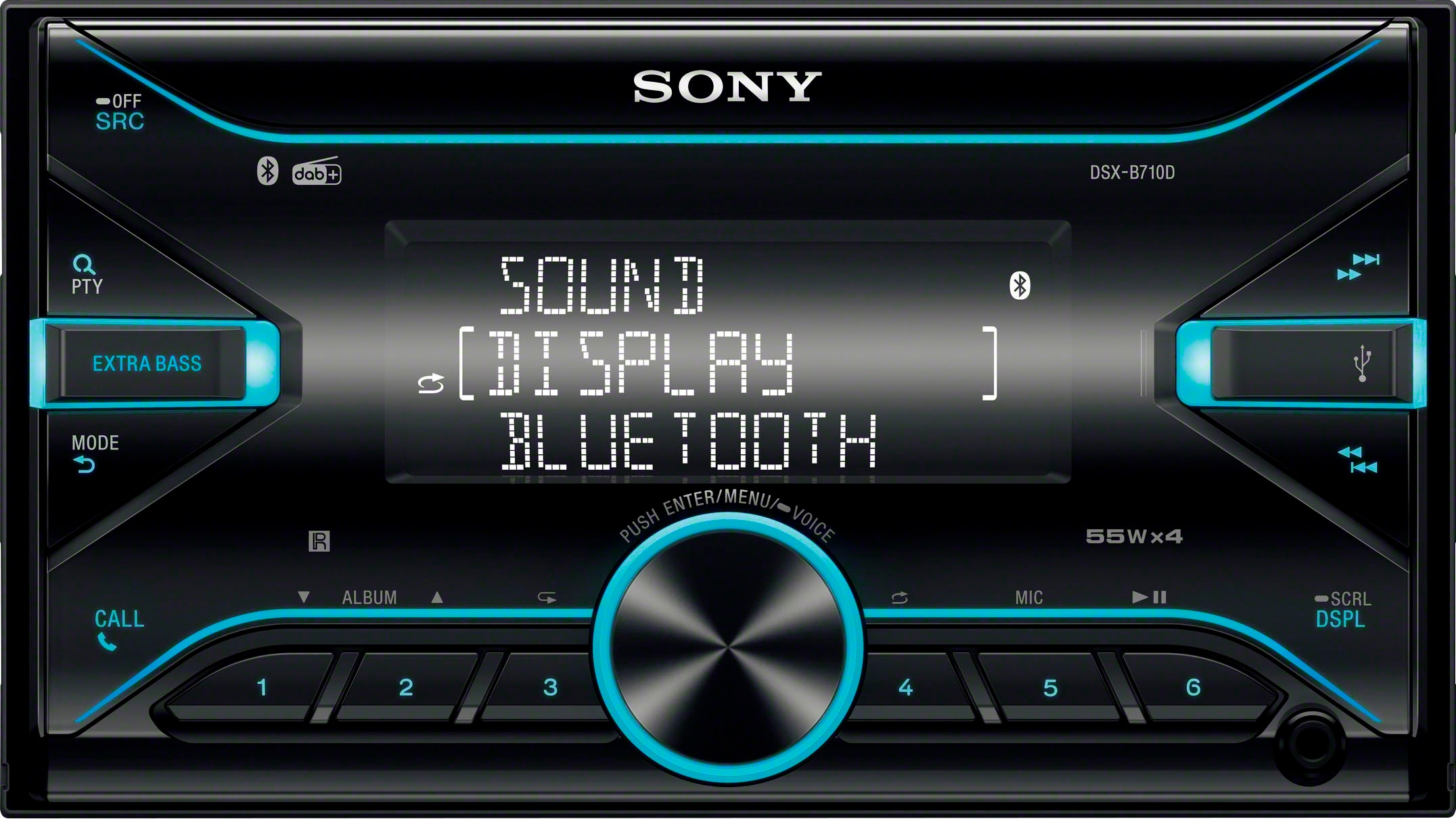 Autoradio »DSXB710KIT«, (Bluetooth Digitalradio (DAB+)-FM-Tuner 55 W)