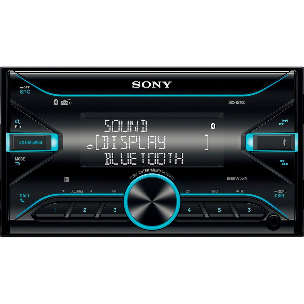 Sony Autoradio »DSXB710KIT«, (Bluetooth Digitalradio (DAB+)-FM-Tuner 55 W)