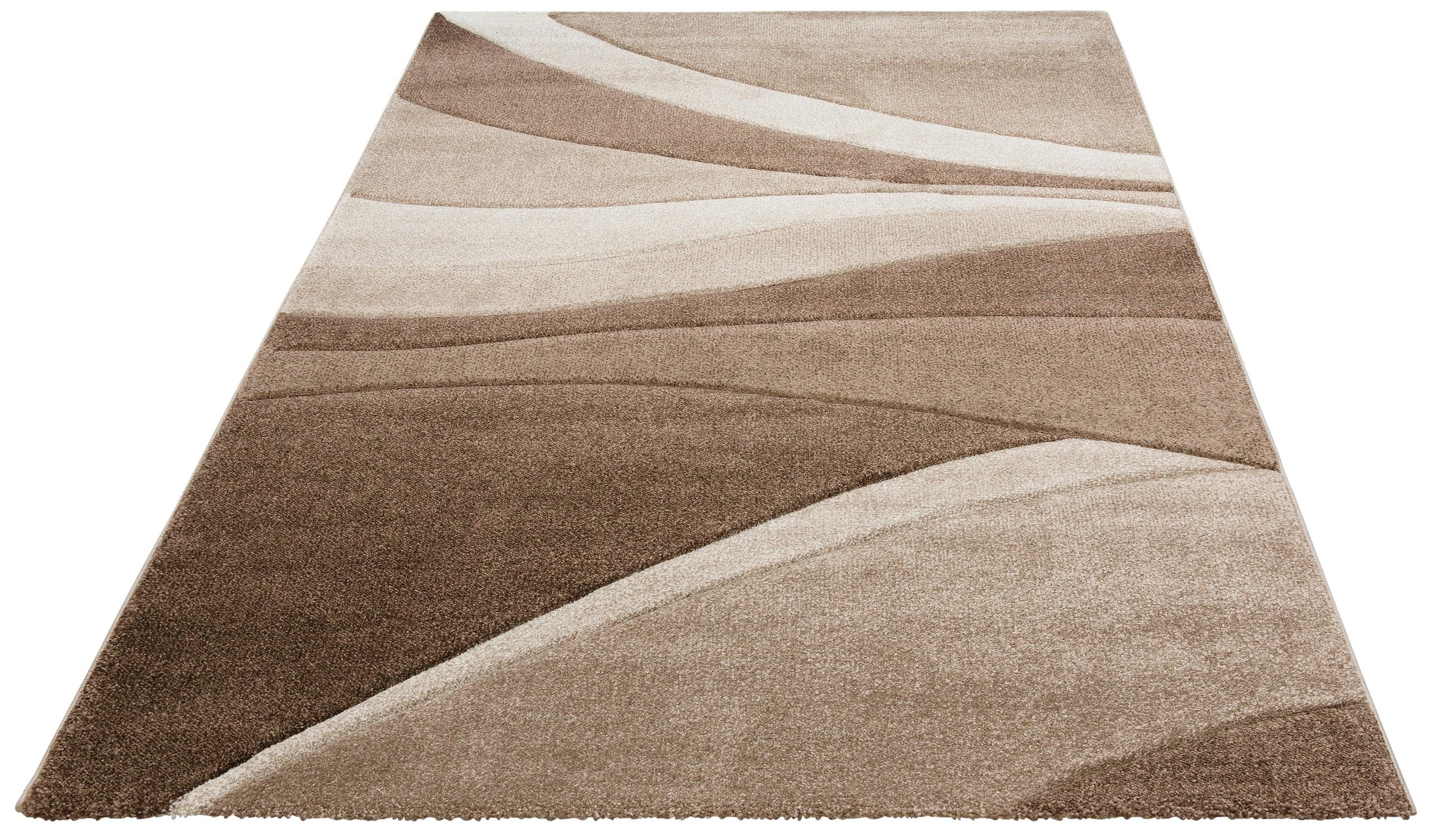 Image of DELAVITA Teppich »Malia«, rechteckig, 13 mm Höhe, handgearbeiteter Konturenschnitt, zeitloses Design, Kurzflorteppich, Weich, Pflegeleicht, Elegant, ideal für Wohnzimmer & Schlafzimmer bei Ackermann Versand Schweiz