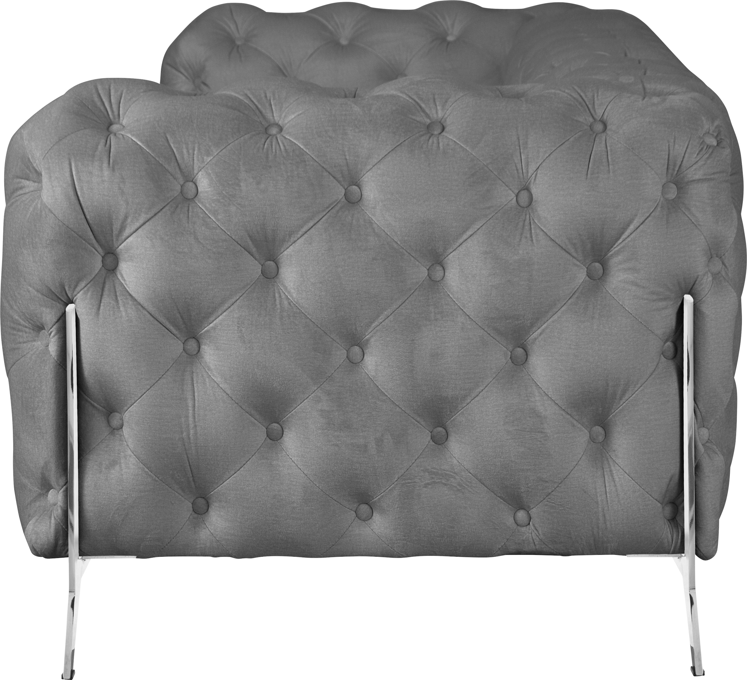 Leonique Chesterfield-Sofa »Amaury«, aufwändige Knopfheftung, moderne Chesterfield Optik, Fussfarbe wählbar