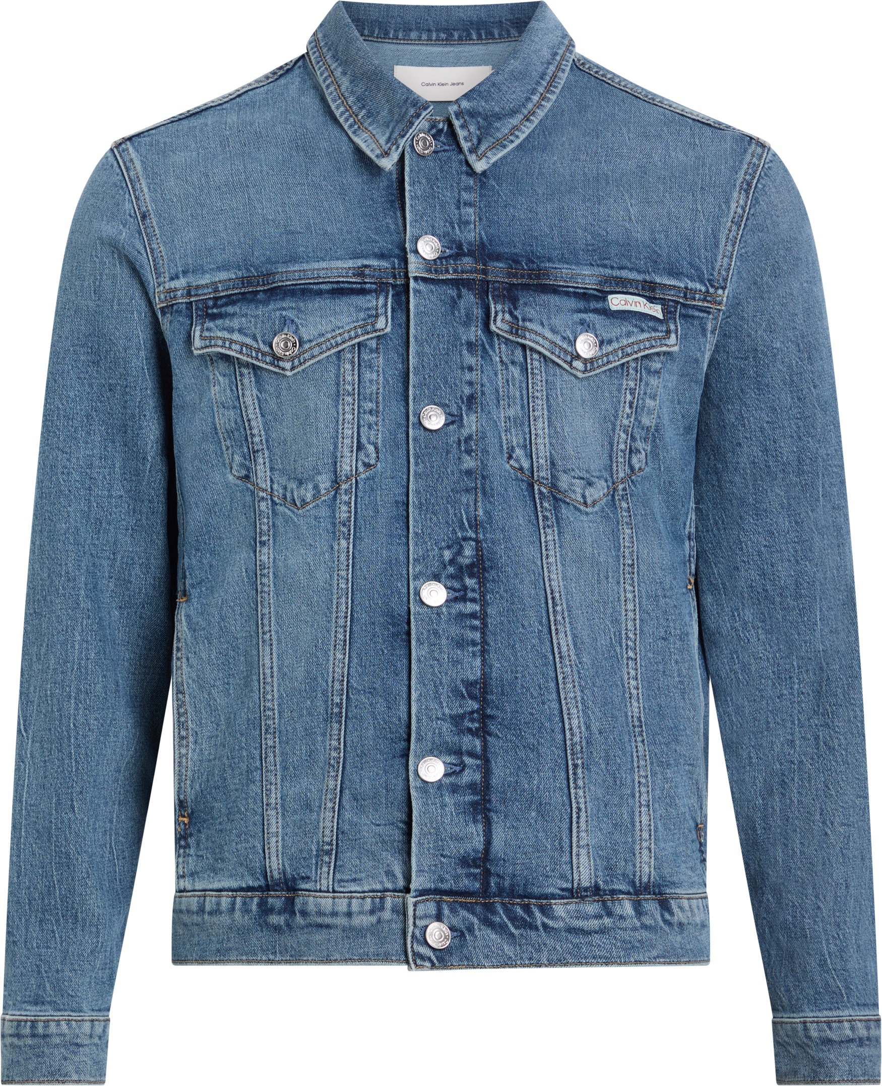 Calvin Klein Jeans Jeansjacke »SLIM DENIM JACKET«, in dunkelblauer Waschung