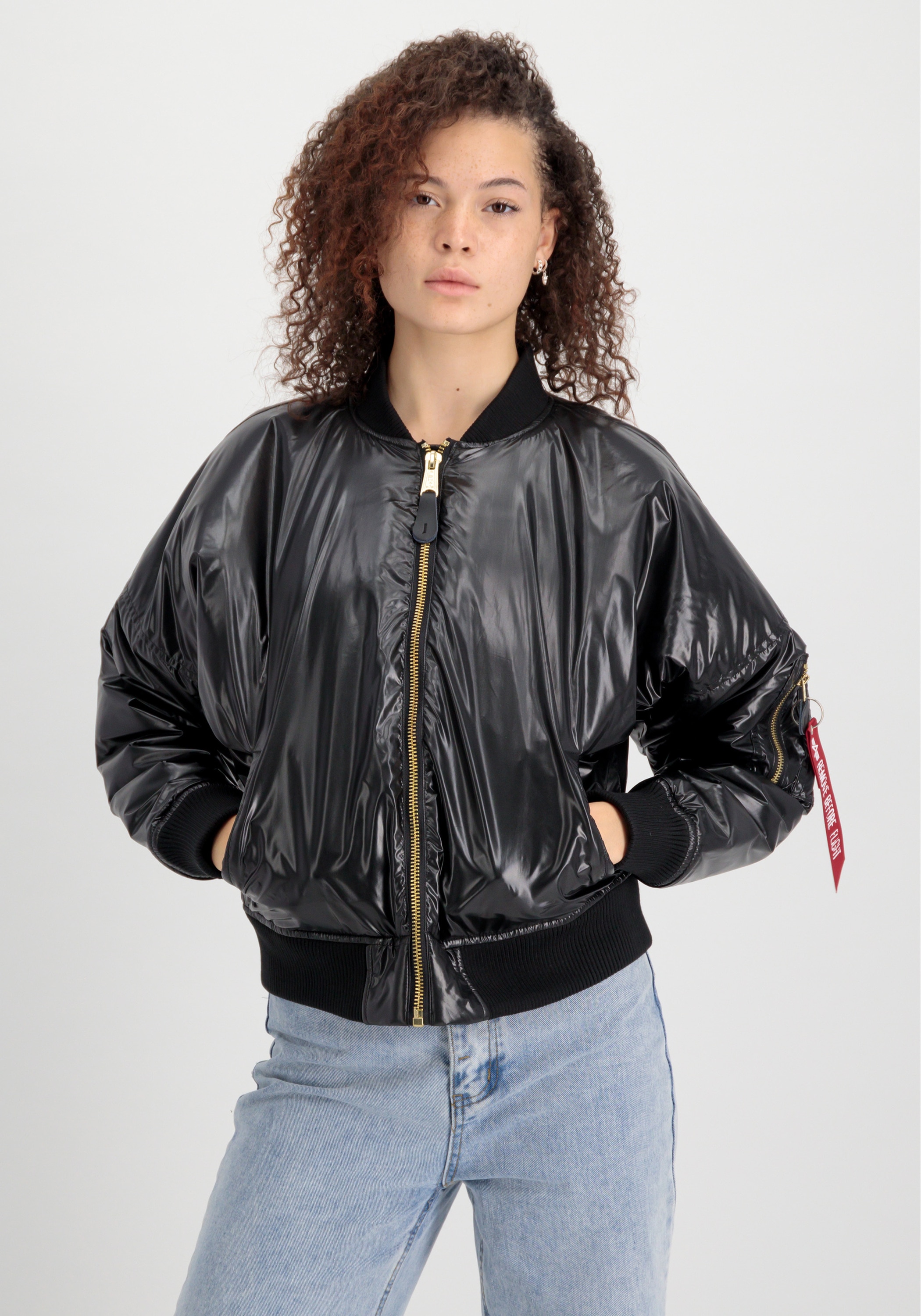 Bomberjacke »Alpha Industries Women - Bomber Jackets MA-1 OS Metallic Wmn«