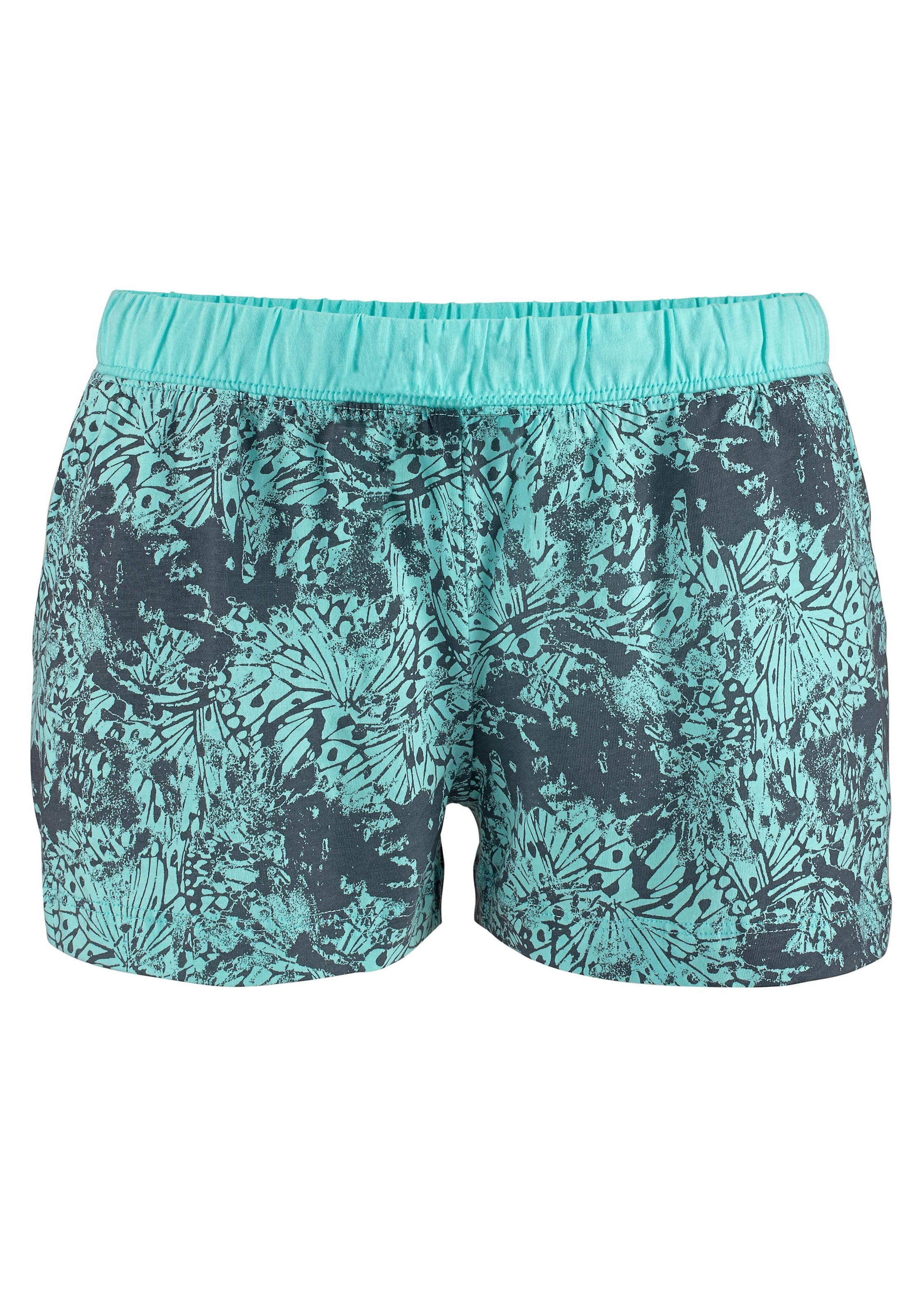 Buffalo Shorty, (2 tlg.), mit gemusterter Shorts und softem Basic T-Shirt