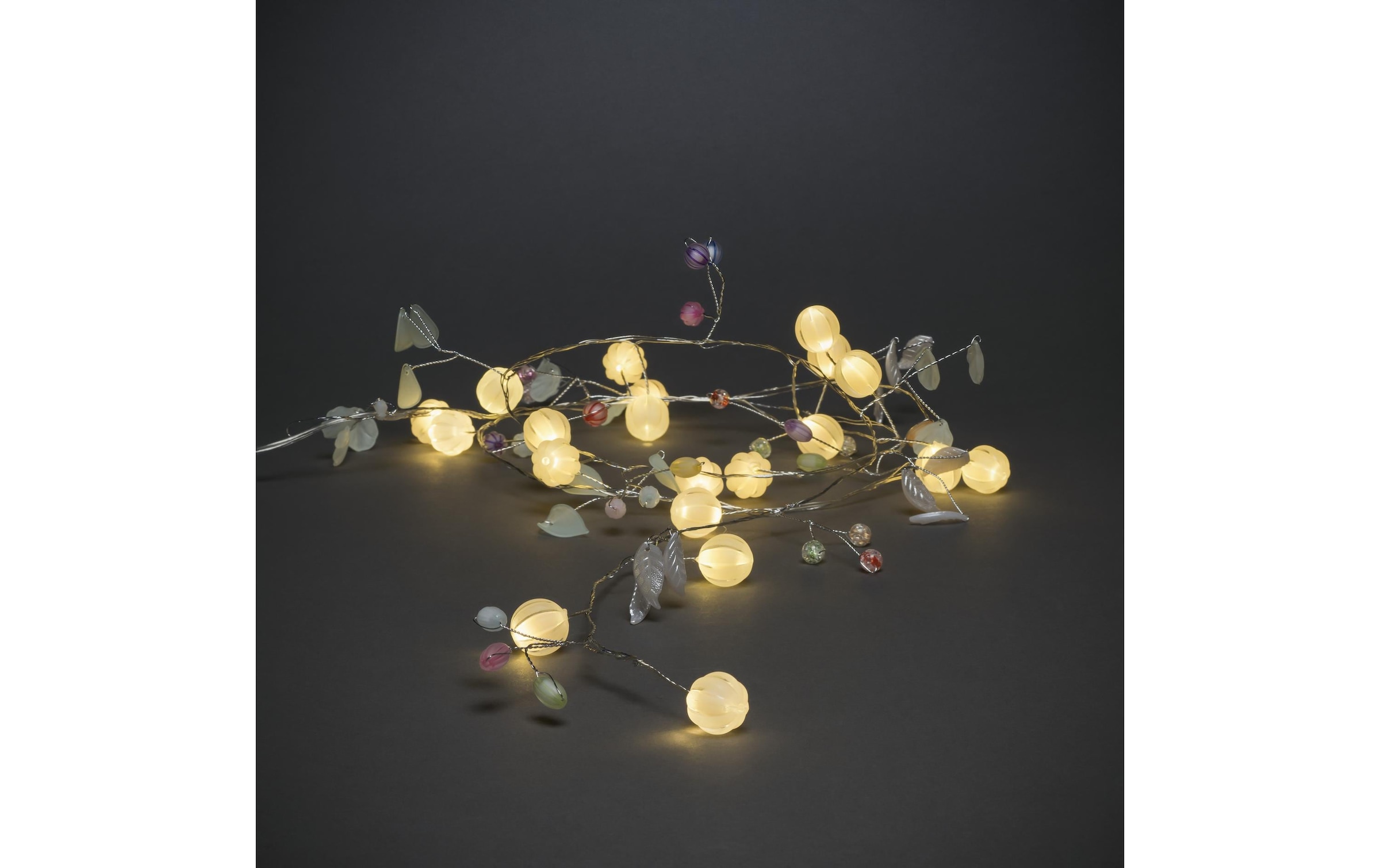 KONSTSMIDE Guirlande lumineuse LED »Blätter/Beeren 20 Lampen«