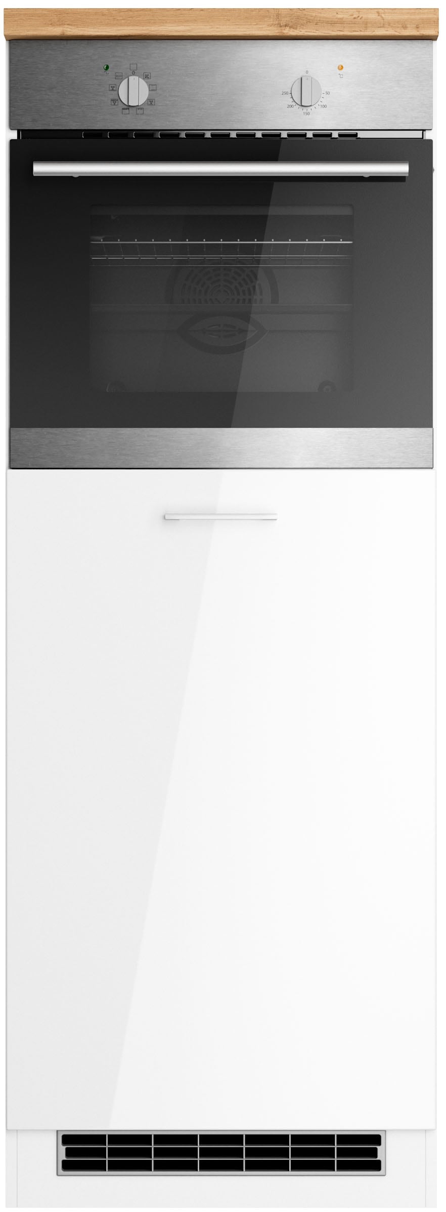 KOCHSTATION Four/réfrigérateur encastrable »KS-Milan« meuble four/réfrigérateur 60 cm, mat ou brillant