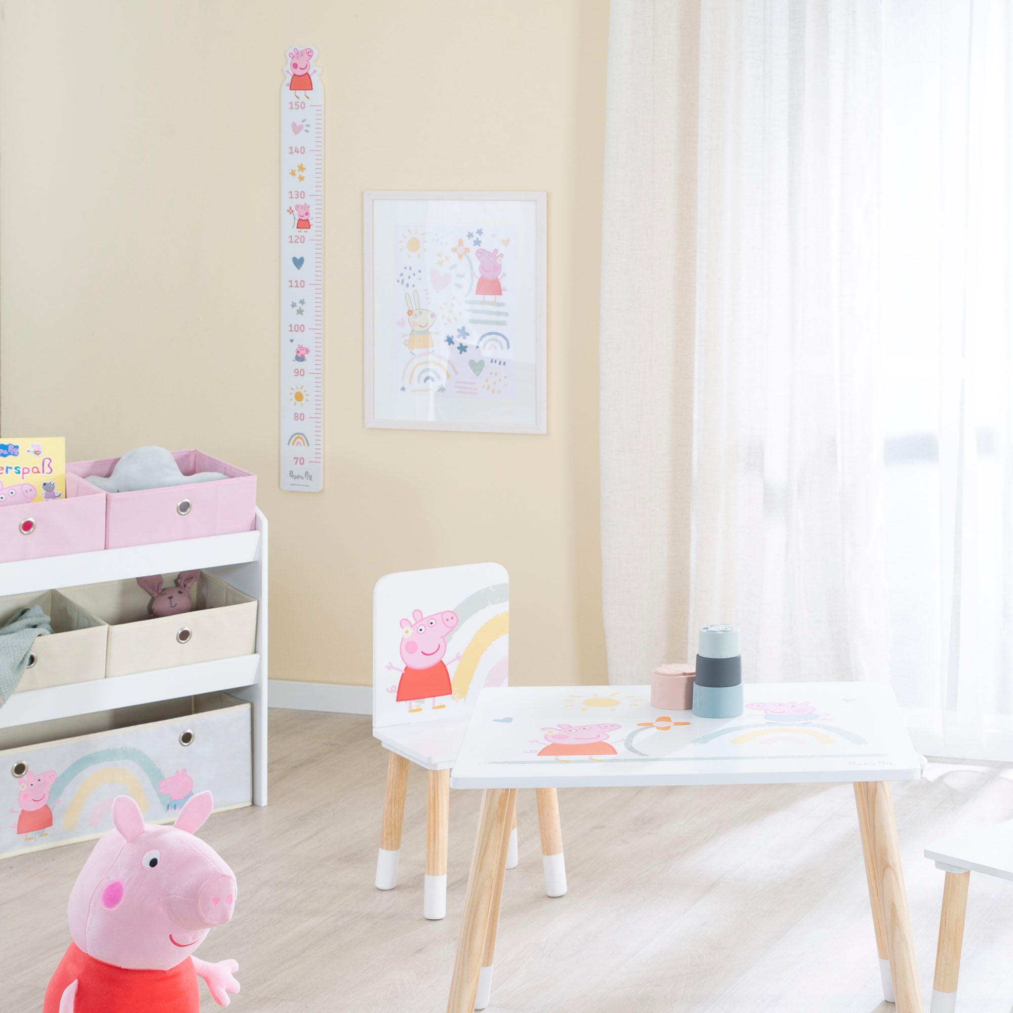 roba® Messlatte »Peppa Pig«, mit Peppa Pig Motiv, Skala bis 150 cm