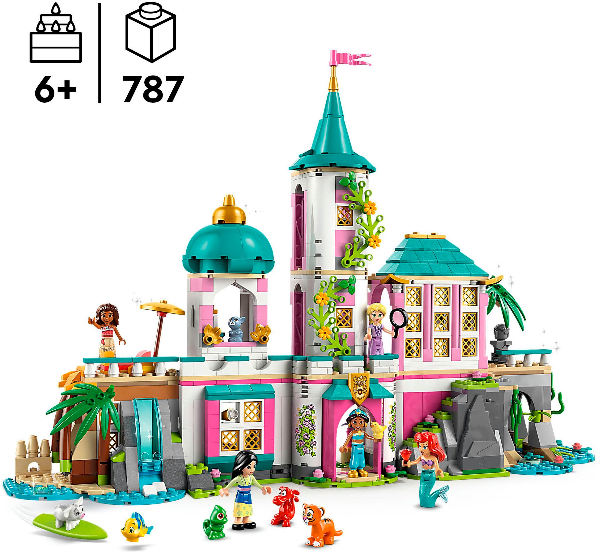 LEGO® Pions de construction »Prinzessinnenschloss mit Haustieren (43267), LEGO Disney Princess« Made in Europe