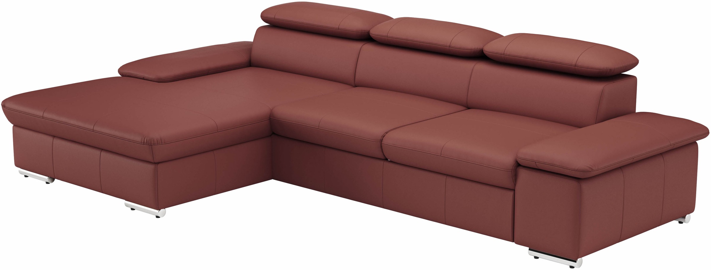 sit&more Ecksofa »Valantine L-Form«, inkl. Kopf- und Armteilverstellung, wahlweise mit Bettfunktion