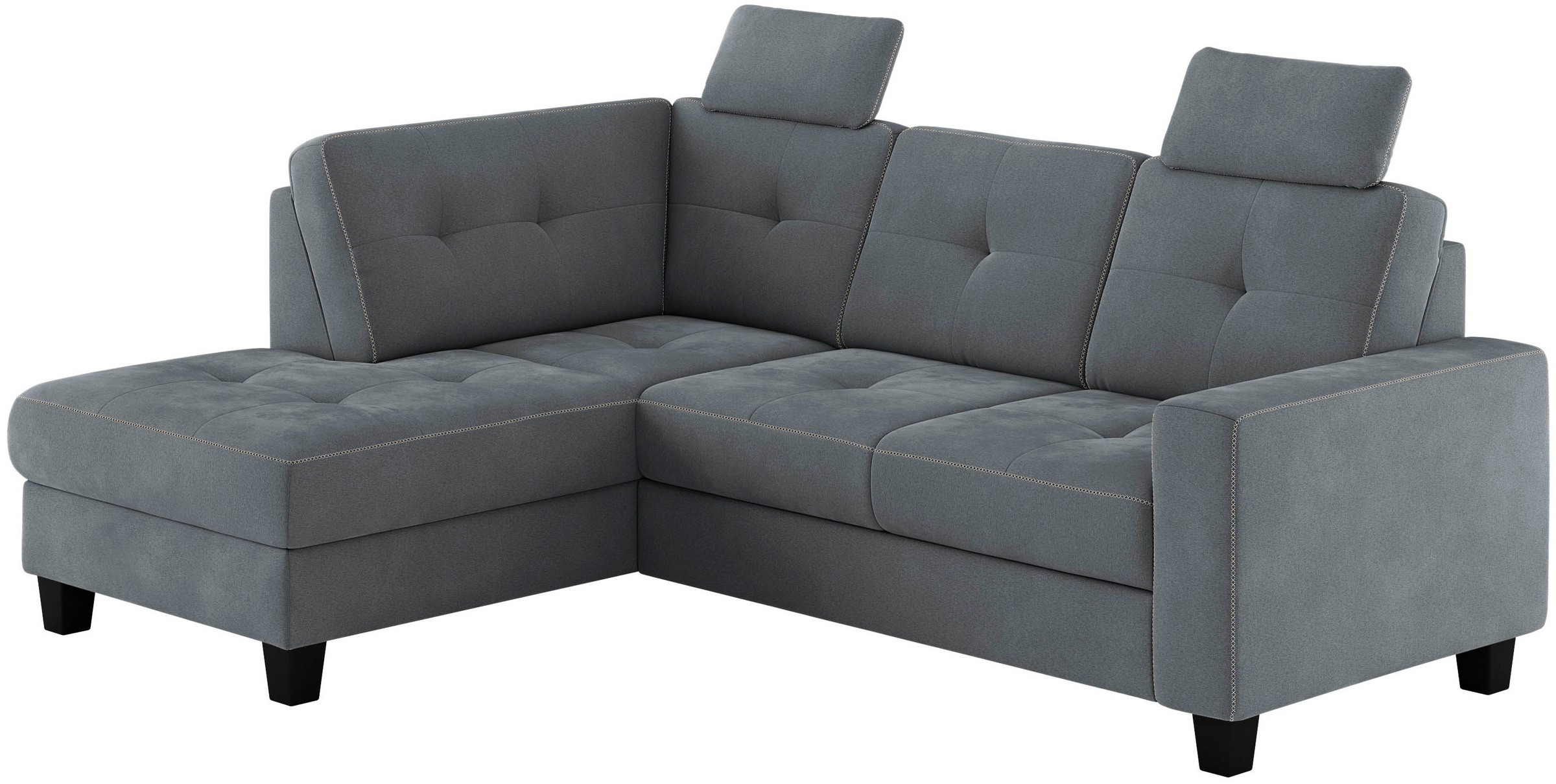 Places of Style Ecksofa »Varese«, Kreuznaht in beige