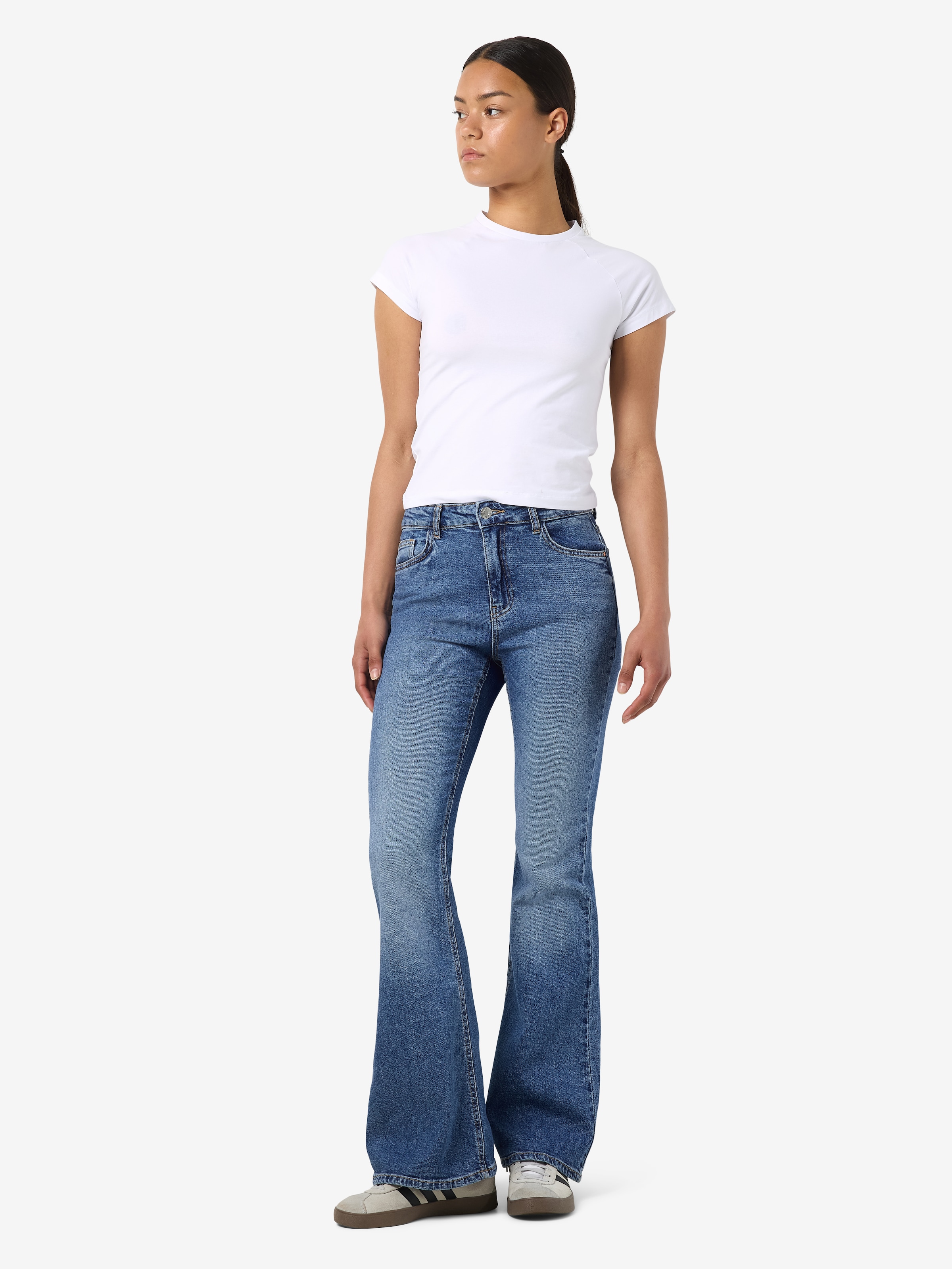 Noisy may Bootcut-Jeans »NMKAREEN HW FLARE LEG JEANS AZ436MB NOOS«