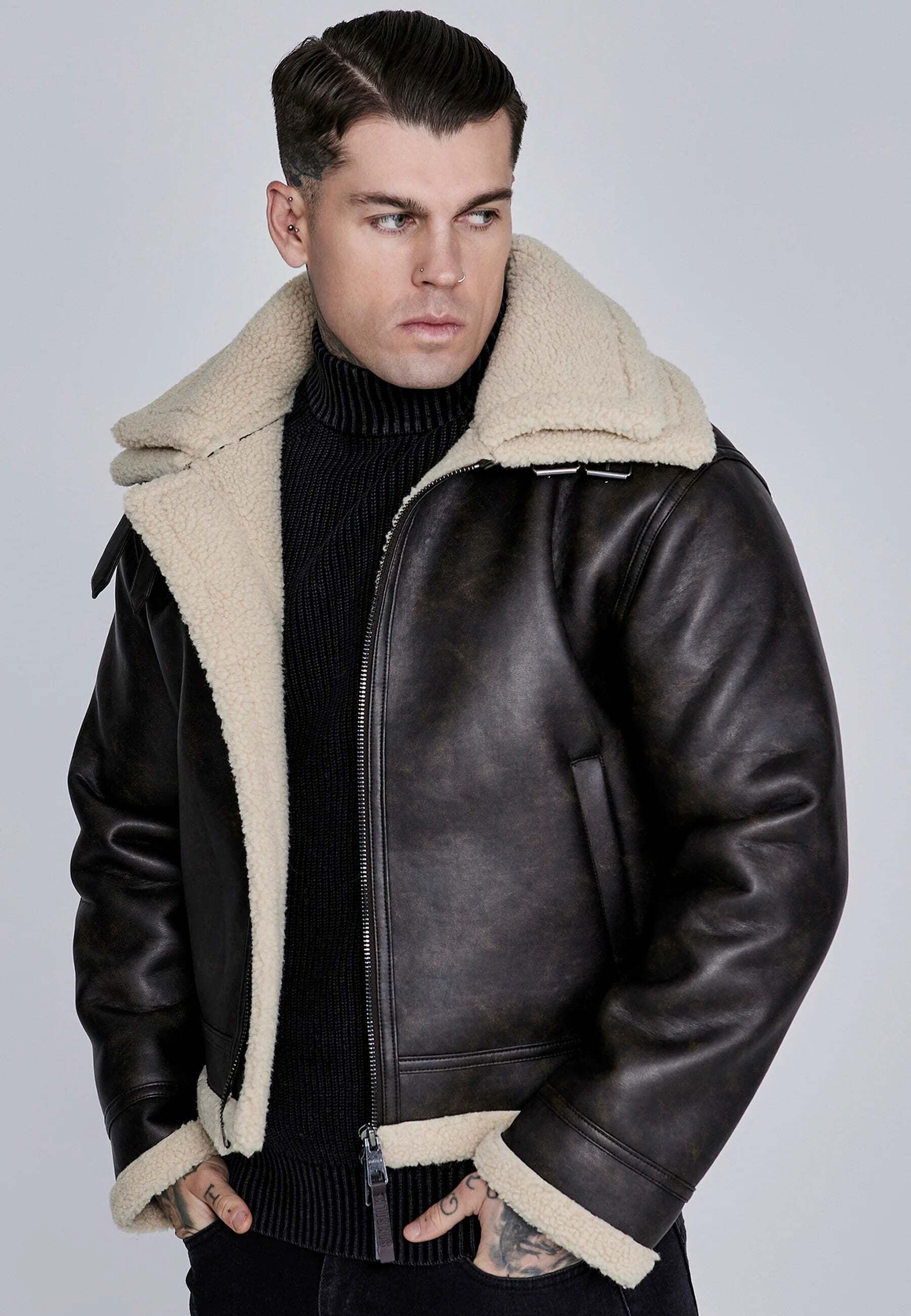Siksilk Veste courte »Siksilk Jacke Aviator Jacket«