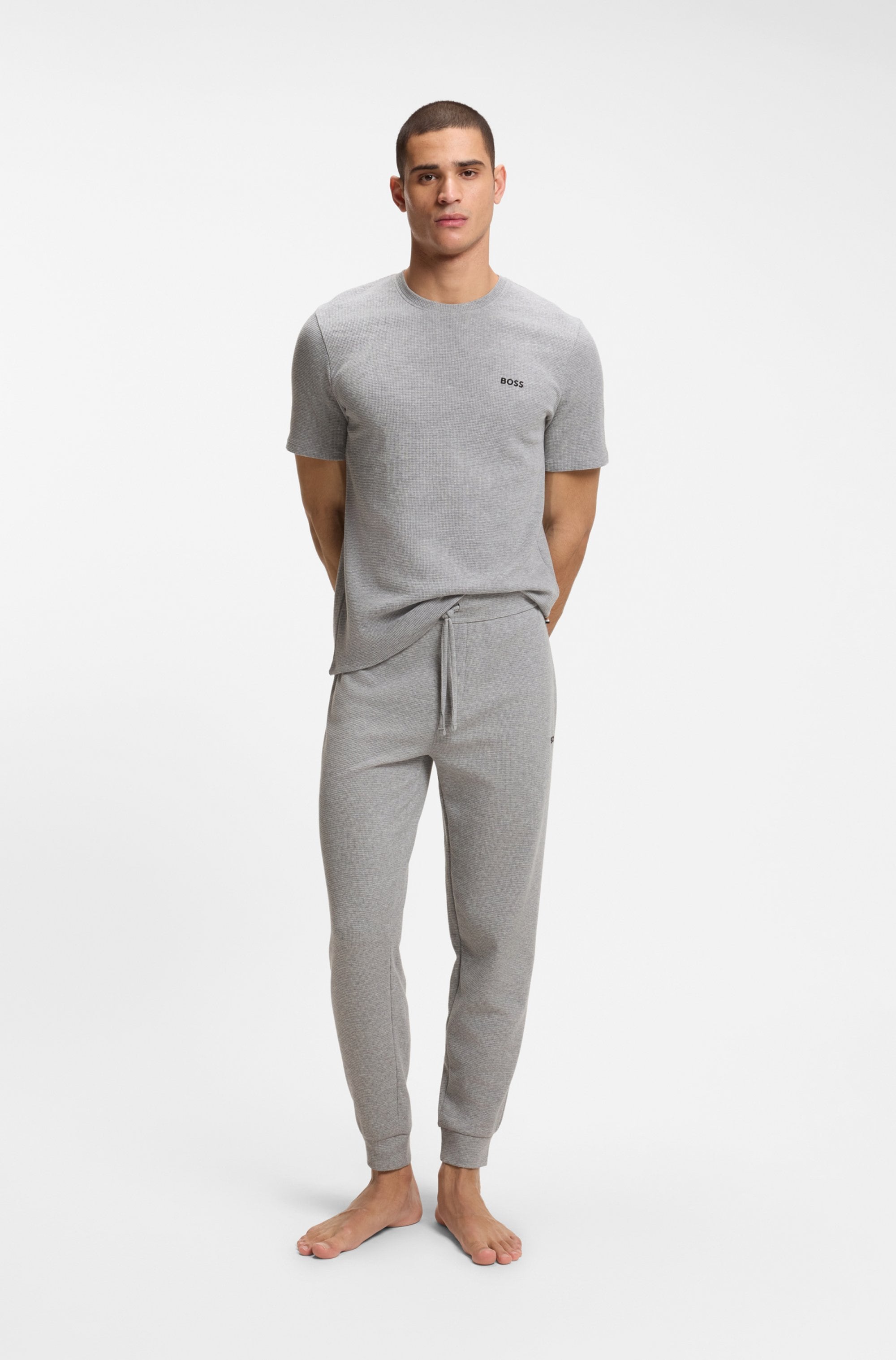 BOSS Pantalon de pyjama »Waffle Pants Cuf«