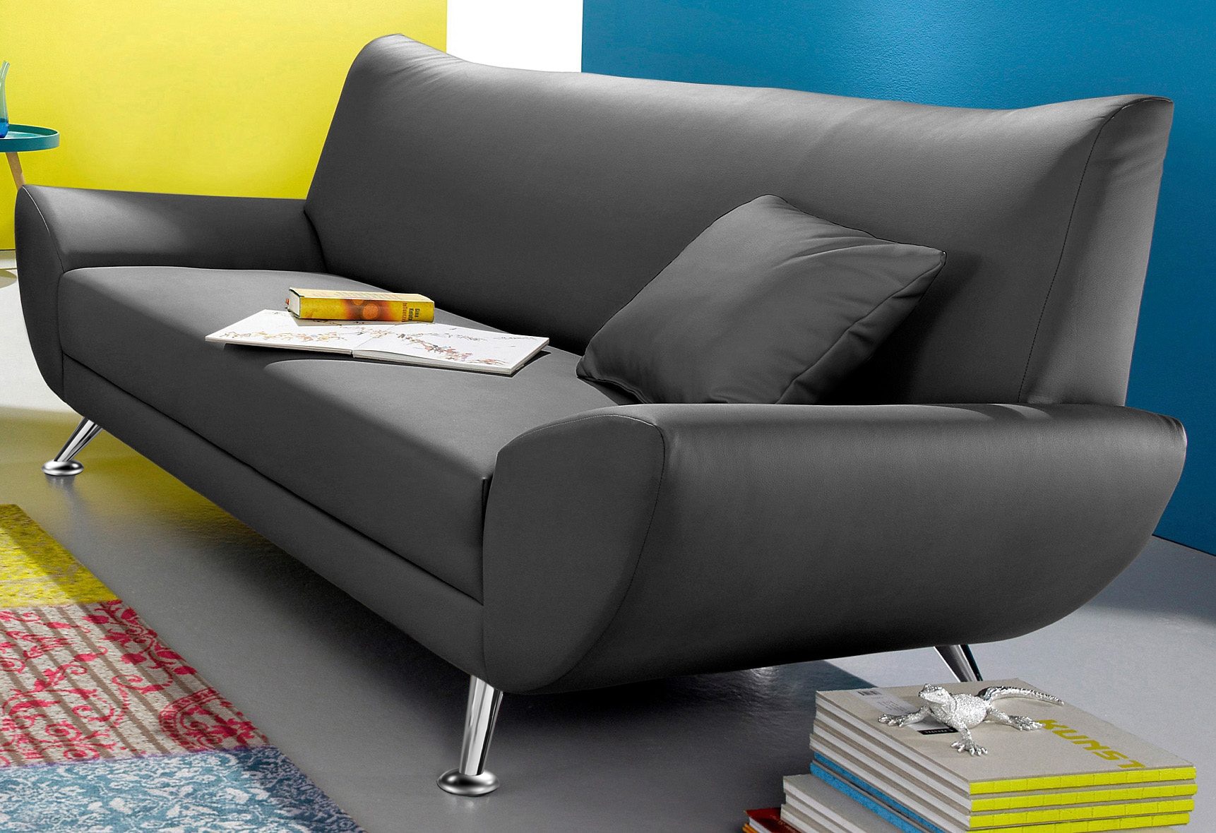 Home affaire 3-places »Saltare elegant & komfortabel, toller Designfuss, bequem, Breite 205cm«