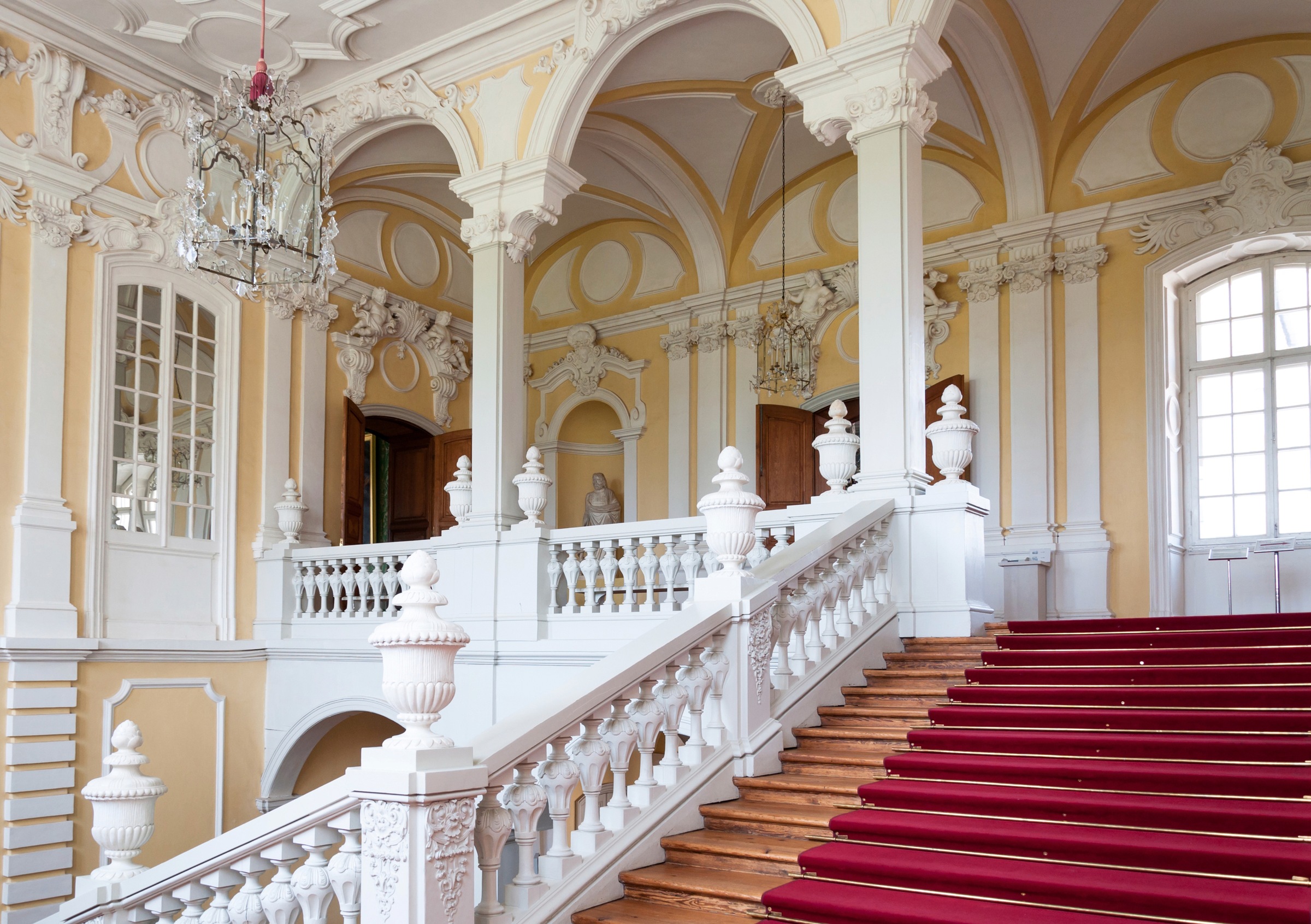 Image of Papermoon Fototapete "ARCHITEKTUR-TREPPEN PALAST BÖGEN SÄULEN BAROCK ROKOKO"