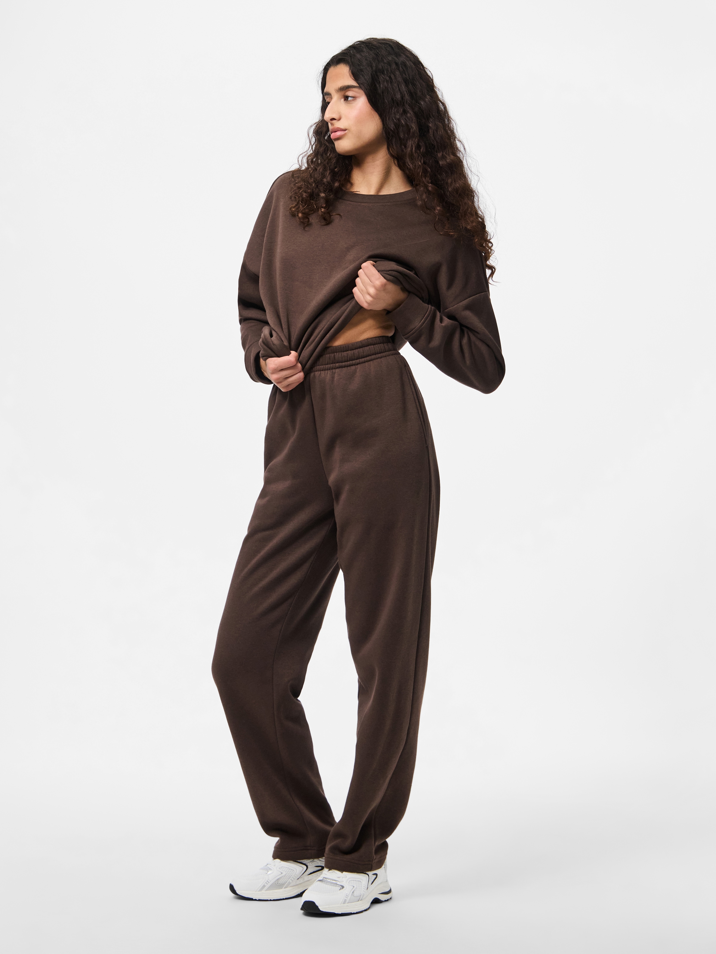pieces Sweathose »PCCHILLI HW STRAIGHT SWEAT PANTS NOOS BC«  Baumwollmischung, straight fit