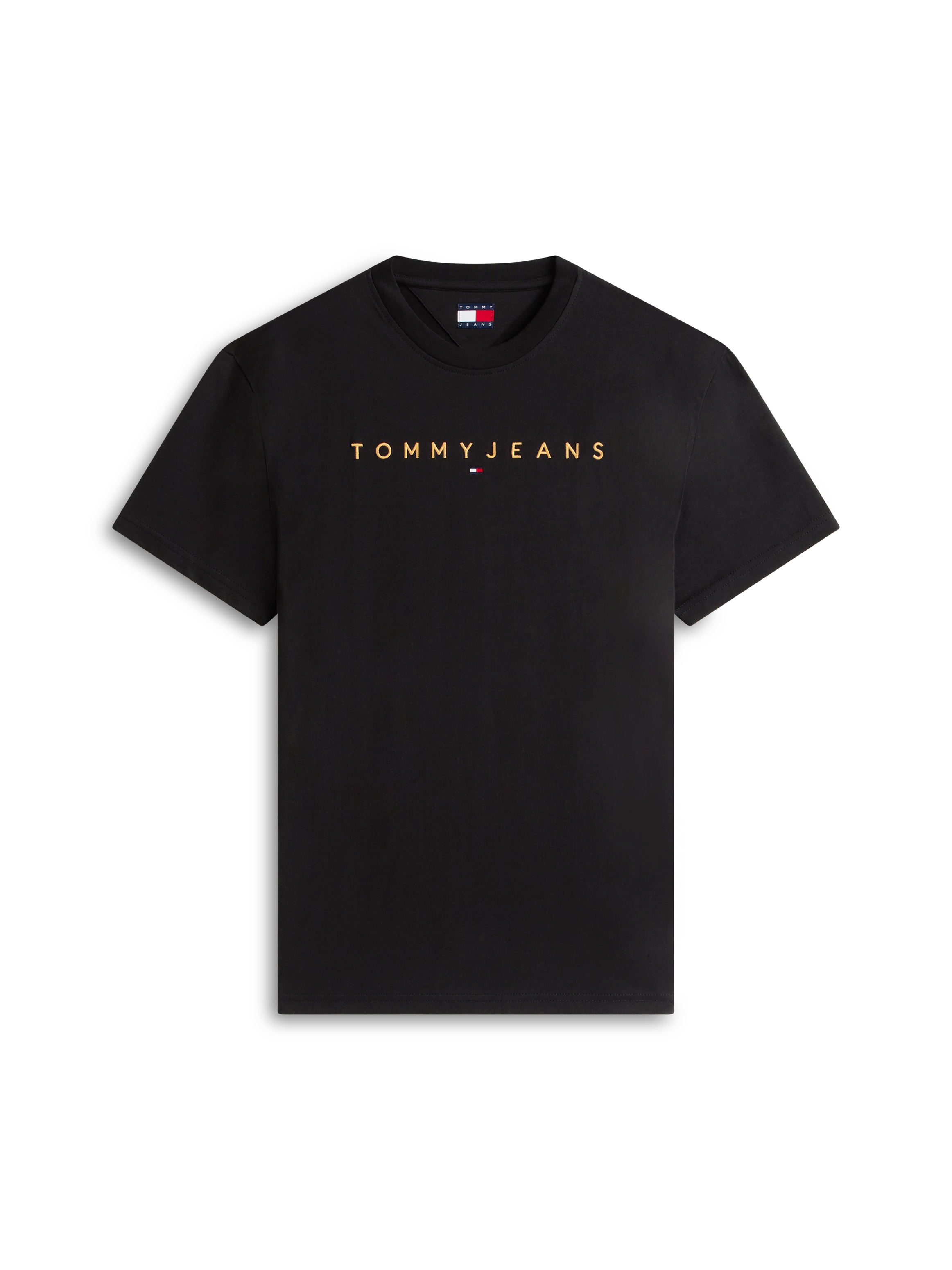 Tommy Jeans T-Shirt »TJM REGULAR LINEAR LOGO EXT« Rundhals, Regular Fit