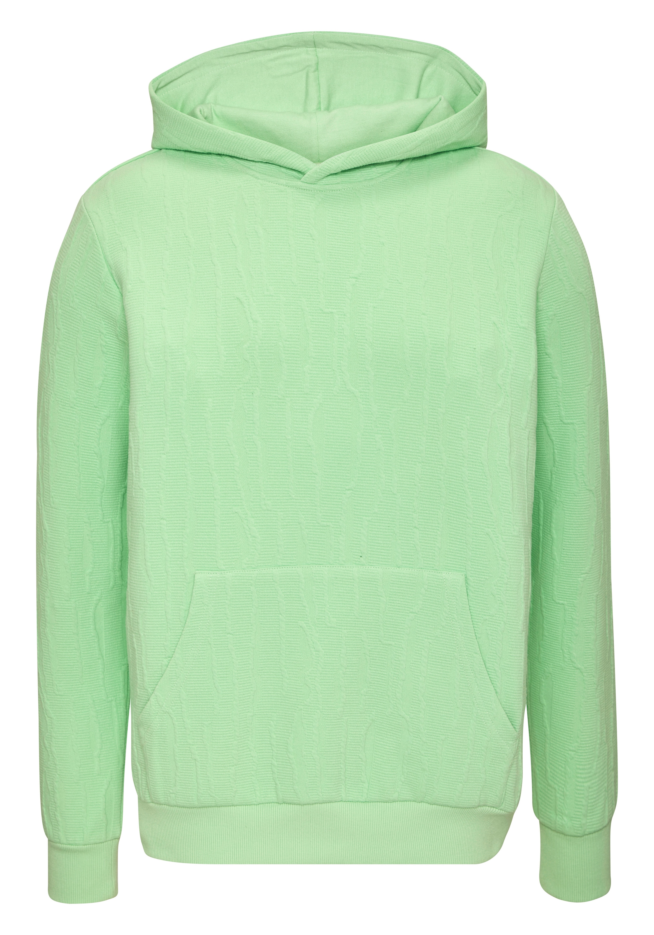John Devin Hoodie »- Struktur Sweat mit Kapuze bis Grösse 5XL«, maille sweat intérieure brossée avec aspect structuré particulier
