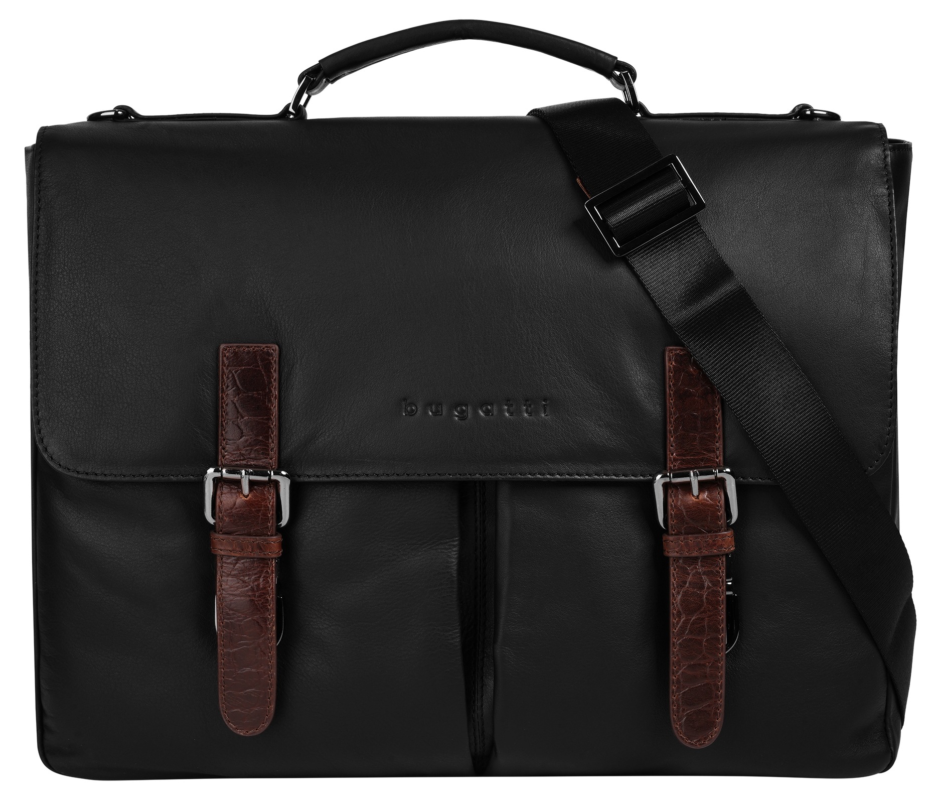 Image of bugatti Aktentasche "BUGATTI Herren, Damen CORSO DELUXE echt Leder" echt Leder
