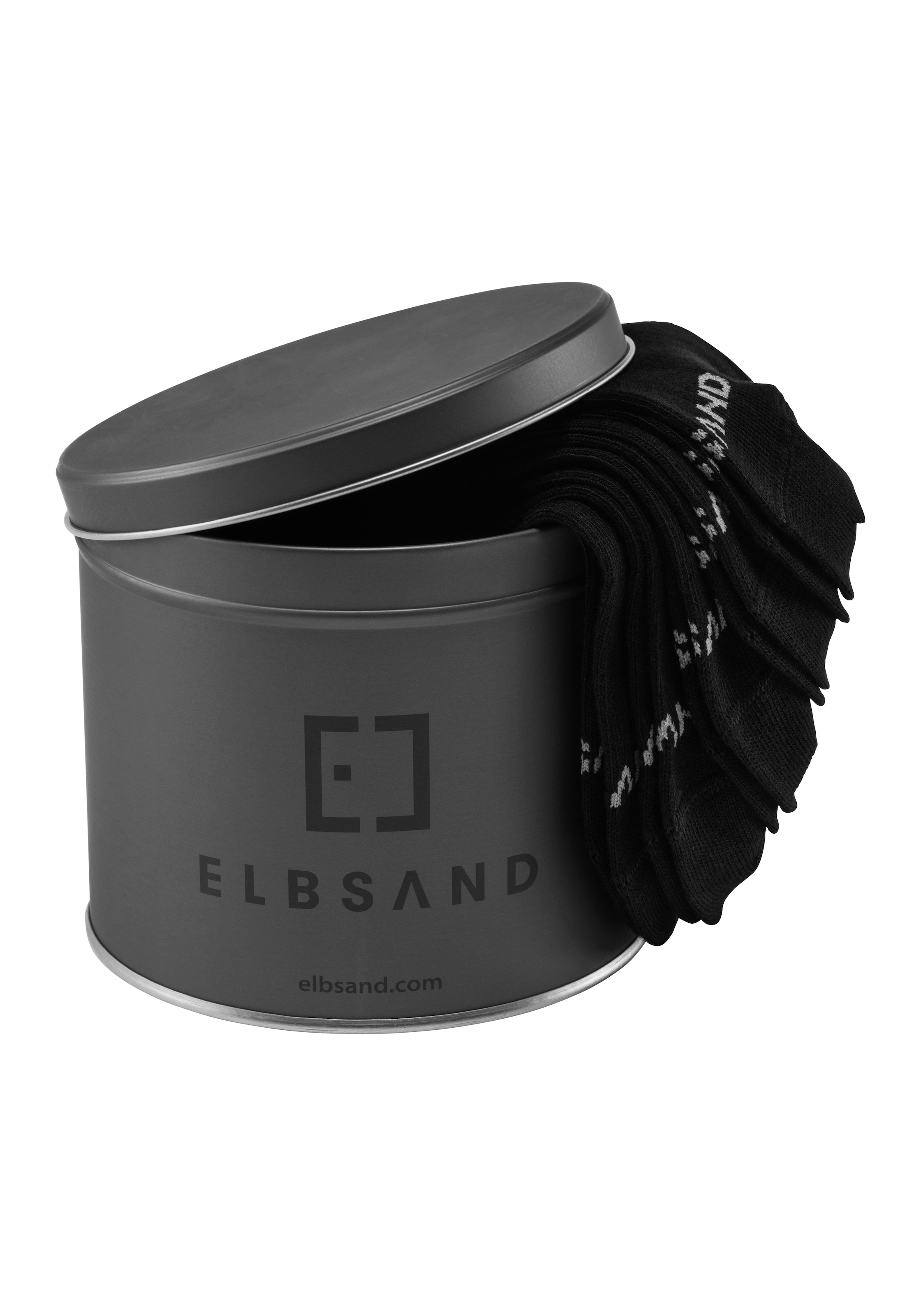 Elbsand Socken Dose, 5 Stk. tlg. verpackt in praktischer Metalldose