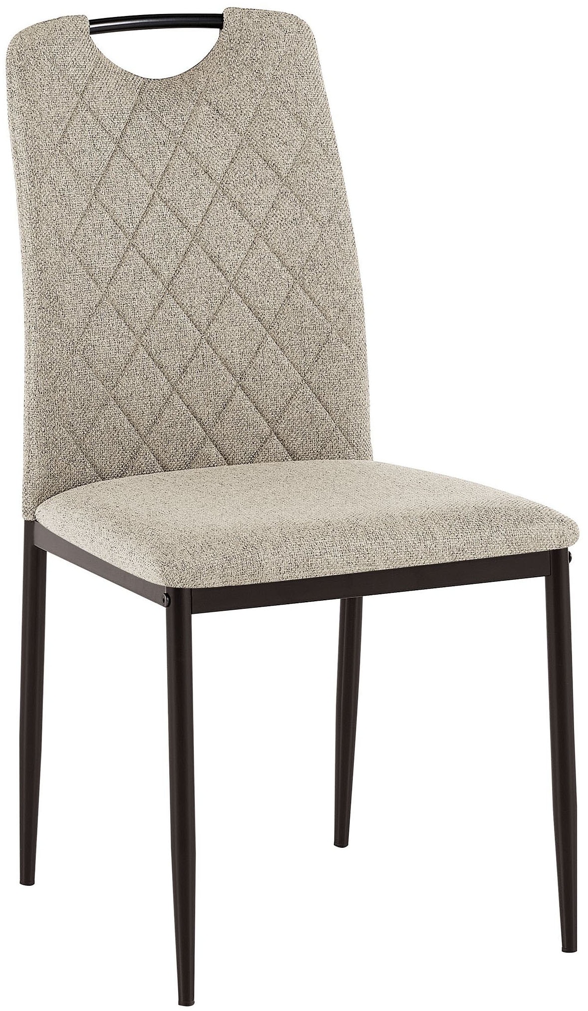 GOODproduct Esszimmerstuhl »Rom« (Set) 2 Stk.bequemer Stuhl mit hochwertigem Stoffbezug und Griff im Rücken