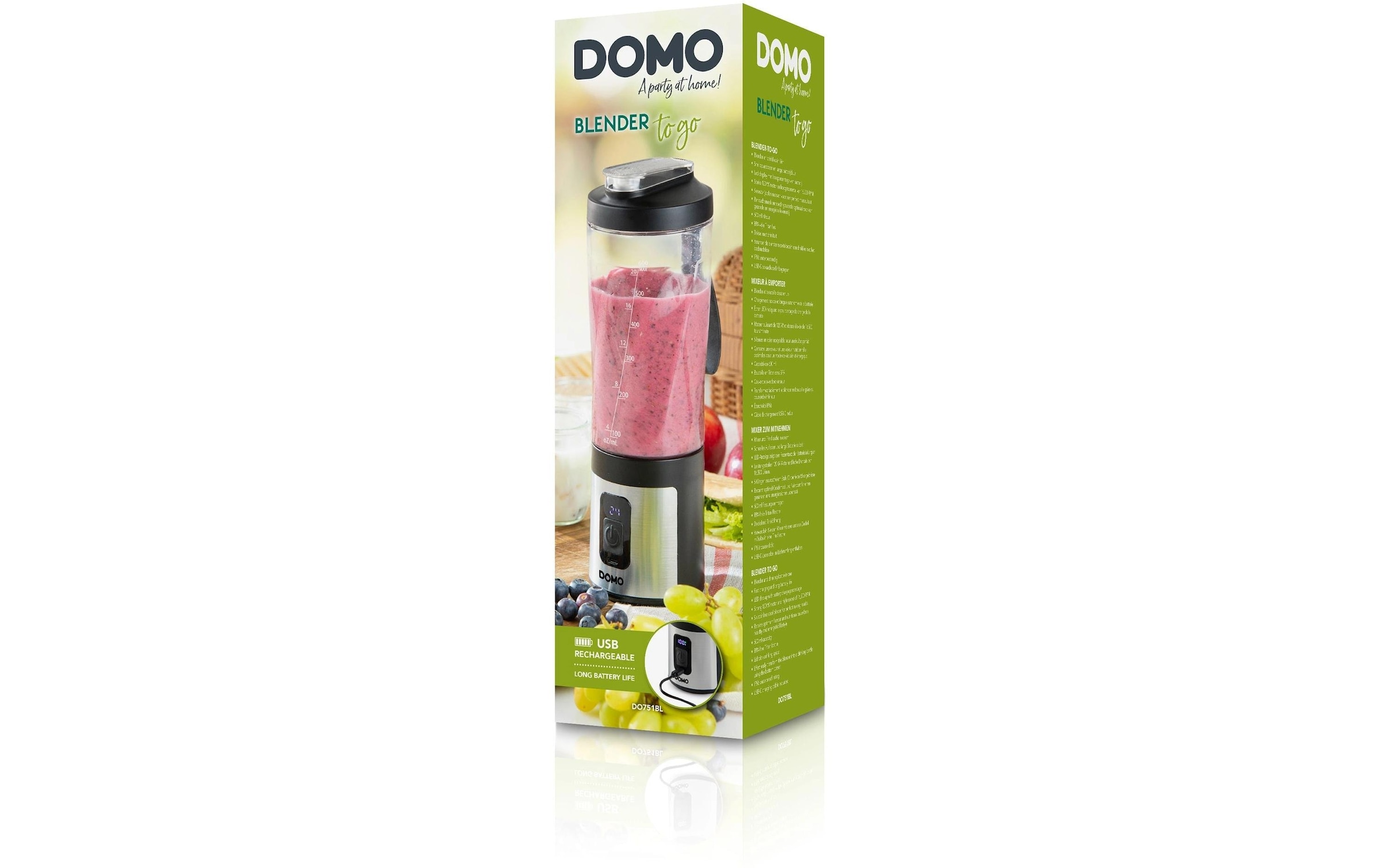 Domo Standmixer »DO751BL« 120 W