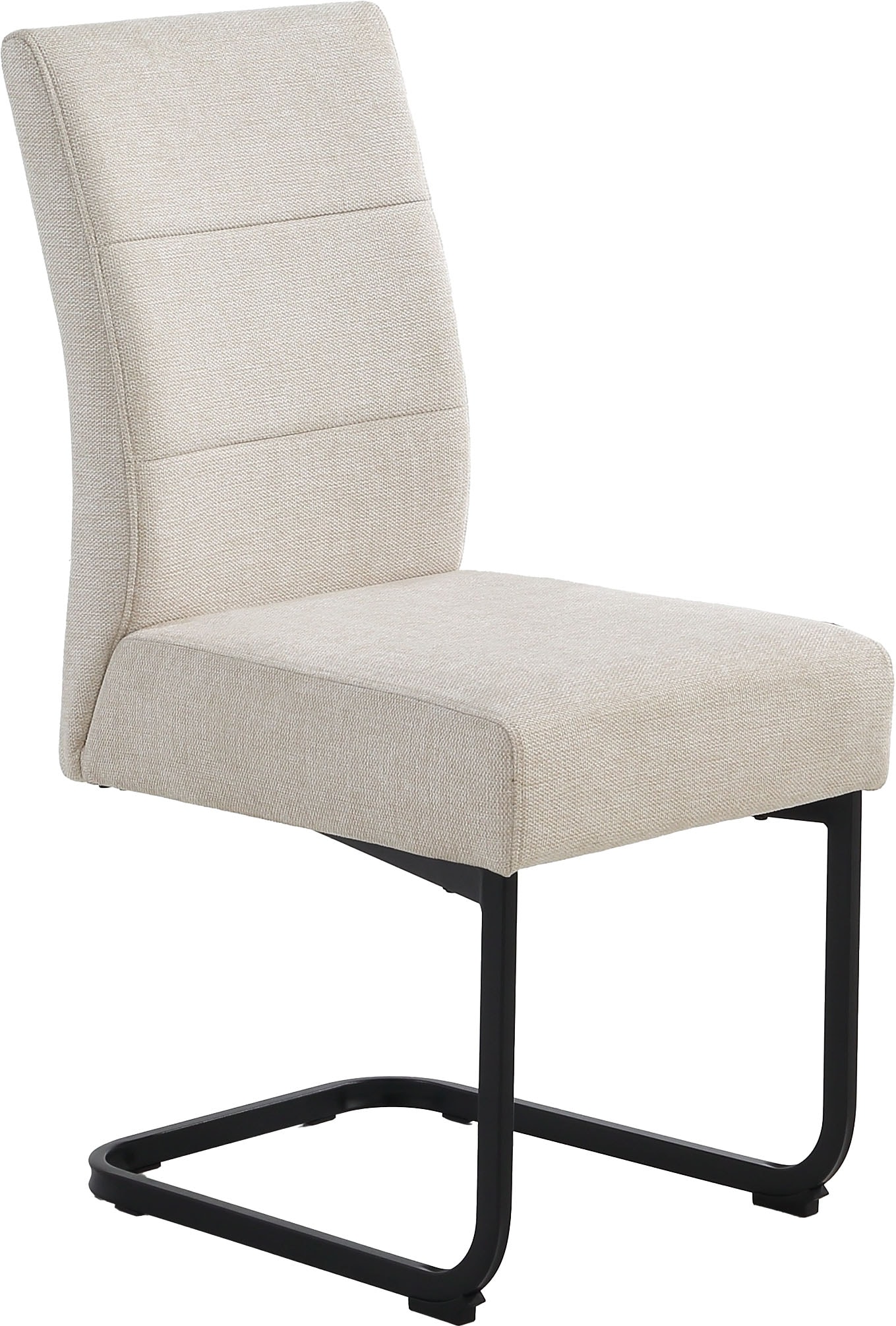 Jockenhöfer Gruppe Ensemble de bancs d'angle »Tisch, Bank und 2 Stühle, Taschenfederkern« Ensemble, 4 tlg. Table (140x90cm) noire, banc et chaises anthracite ou beige