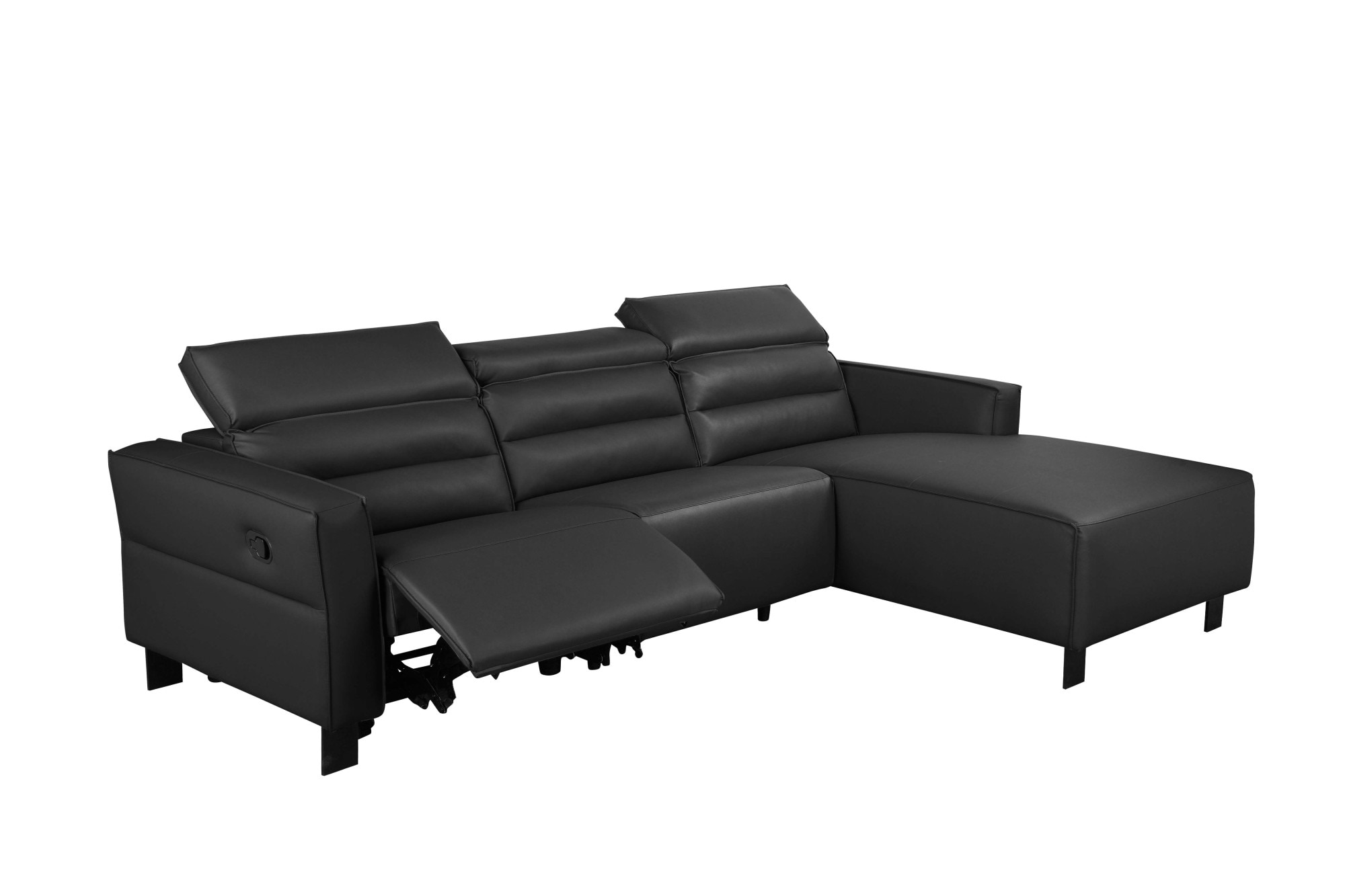 Home affaire Ecksofa »Carpari, L-Form, 263 cm, manuelle o. elektrische Relaxfunktion,« USB A/C und Kopfteilverstellung