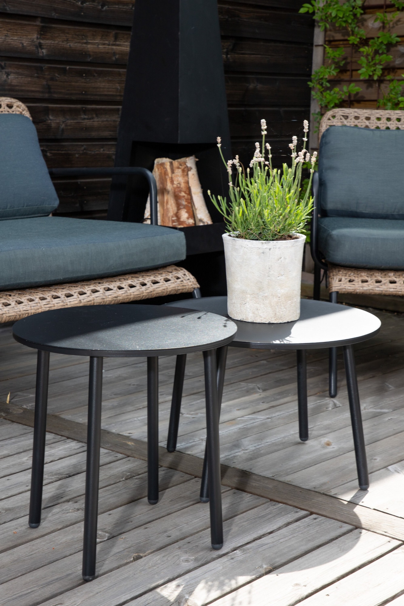 Venture Home Gartenlounge-Set »Paola, grosszügiges Outdoor-Set für hohen Sitzkomfort« 5 tlg. Loungemöbel rund, Stoffbezug, angenehm, wetterfest