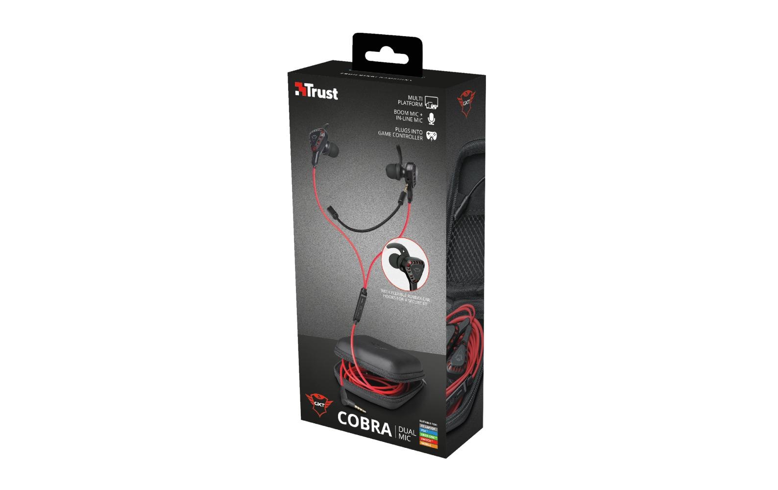 Trust Headset »Trust Headset GXT 408 Cobra Rot/Sch«
