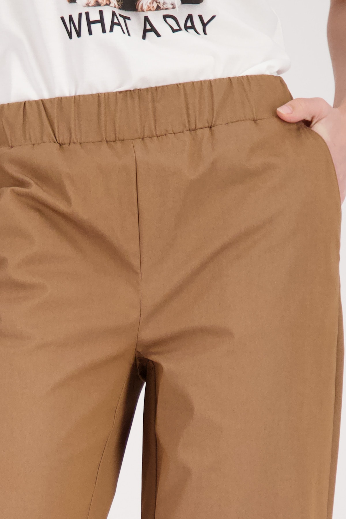 Monari Jupe-culotte »Hose Sarah s Basic Cotton«  Regular fit mit elastischem Bund