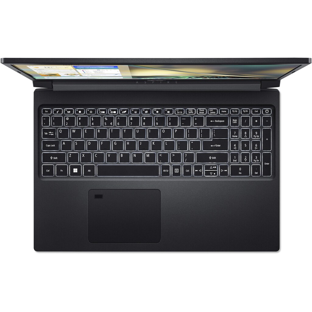 Acer Notebook »Acer Aspire 7 R7 5825U, W11H«, 39,46 cm, / 15,6 Zoll, AMD, Ryzen 7, GeForce RTX 3050, 1000 GB SSD