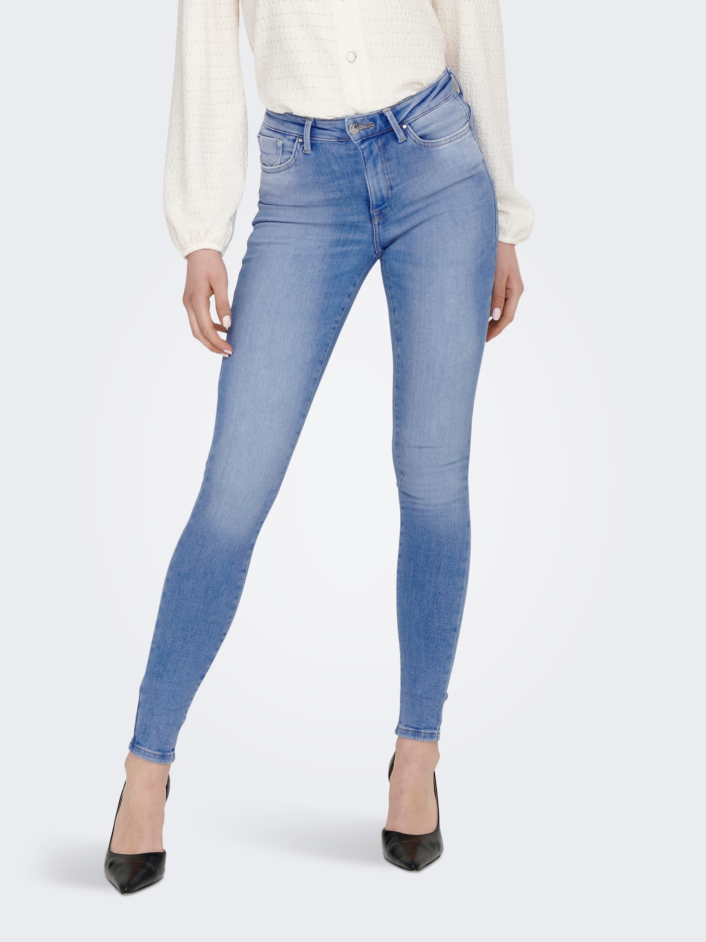 Image of ONLY Skinny-fit-Jeans "ONLPOWER MID PUSH UP SK REA934"