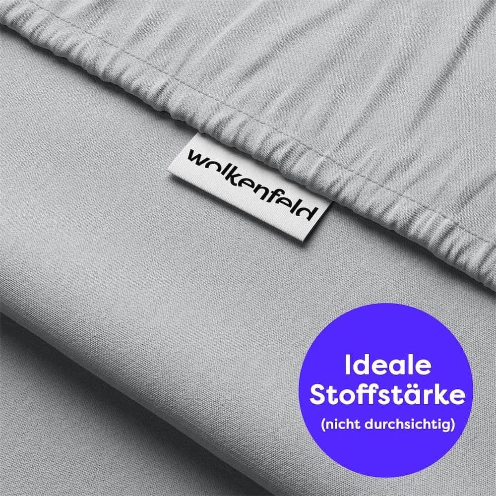 Wolkenfeld Draps de lit »100% Baumwolle - Superweiches Bettlaken für Matratzen von 5 bis 20cm« Rutschfest & Blickdicht - 90x200, 140x200, 160x200, 180x200 200x200