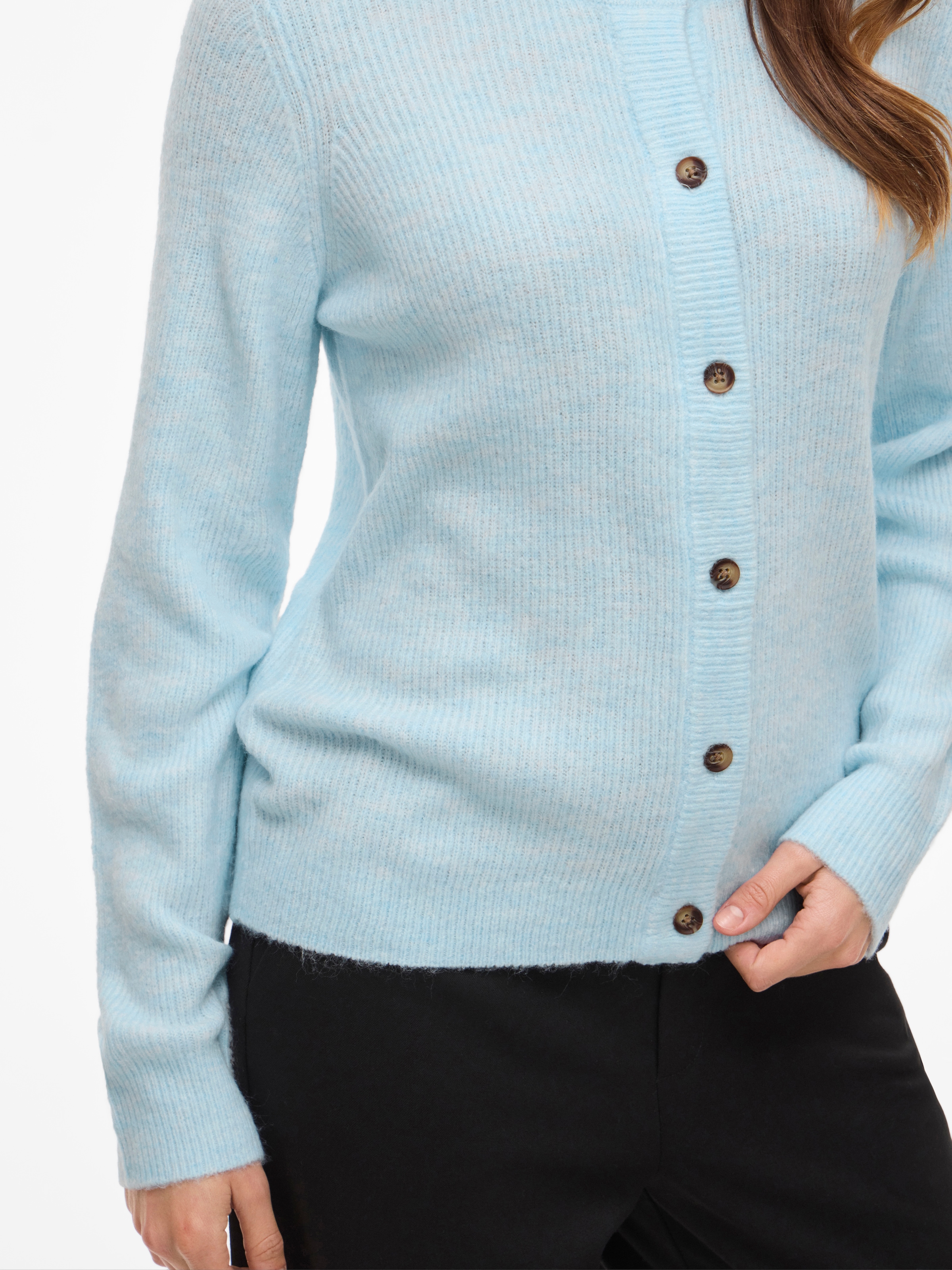 Vila Strickjacke »VIVIOLI O-NECK RIB KNIT CARDIGAN-NOOS«