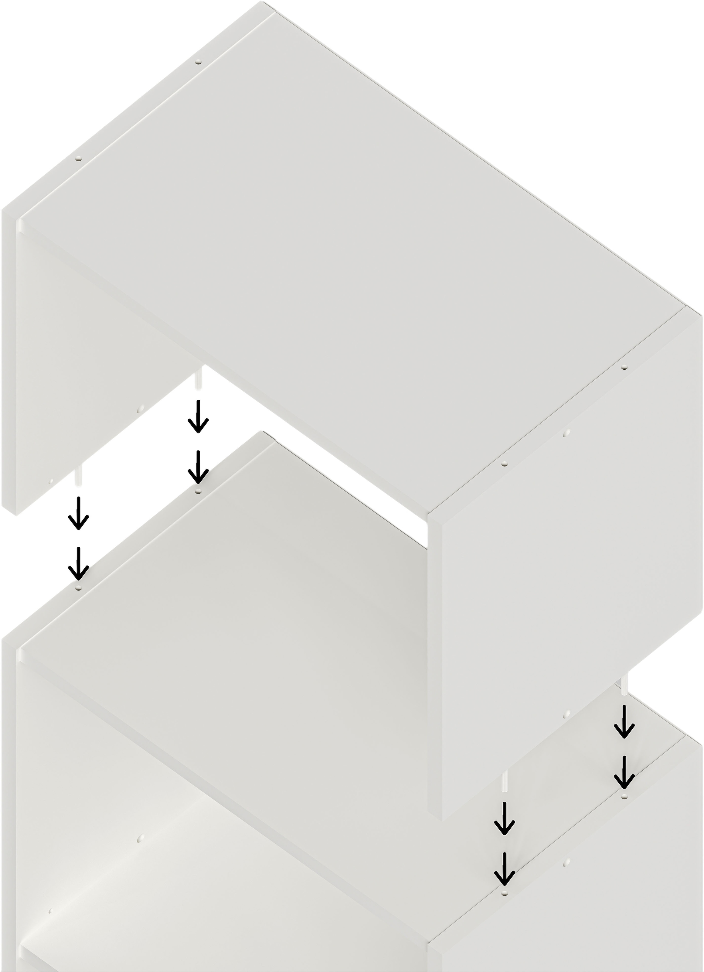 FMD Étagère de la nacelle »Bitz« mit melaminharzbeschichteter, kratzfester Oberfläche