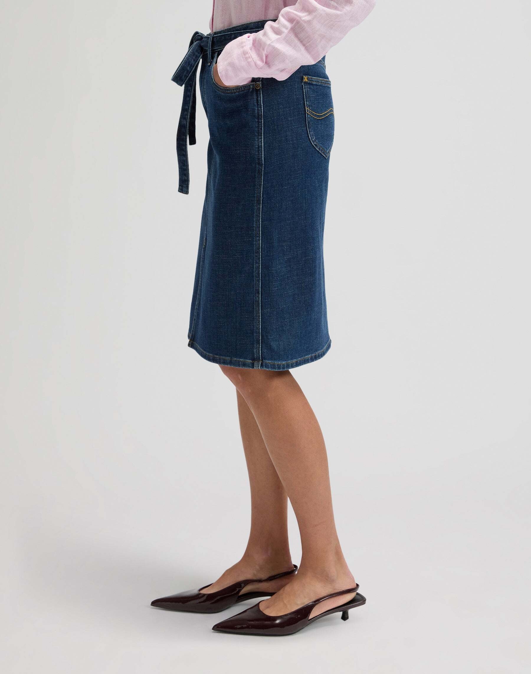 Lee® Jeansrock »Lee Jeansrock Midi With Bow«