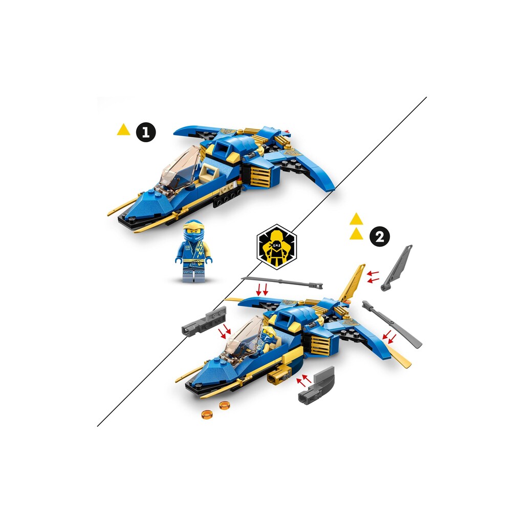 LEGO® Konstruktionsspielsteine »Jays Donner-Jet EVO«, (146 St.)