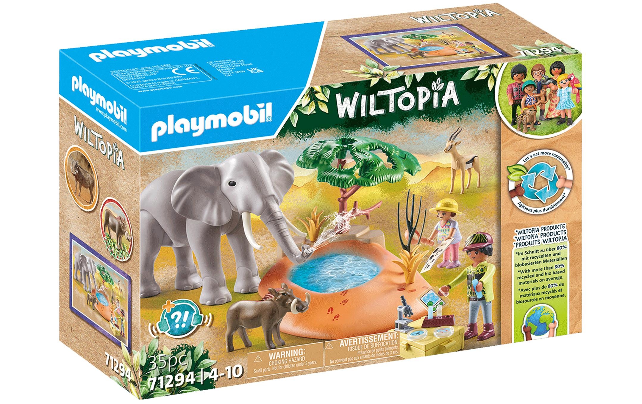 Image of Playmobil Spielbausteine "Wiltopia Spritztour zum Wasserloch 71294"