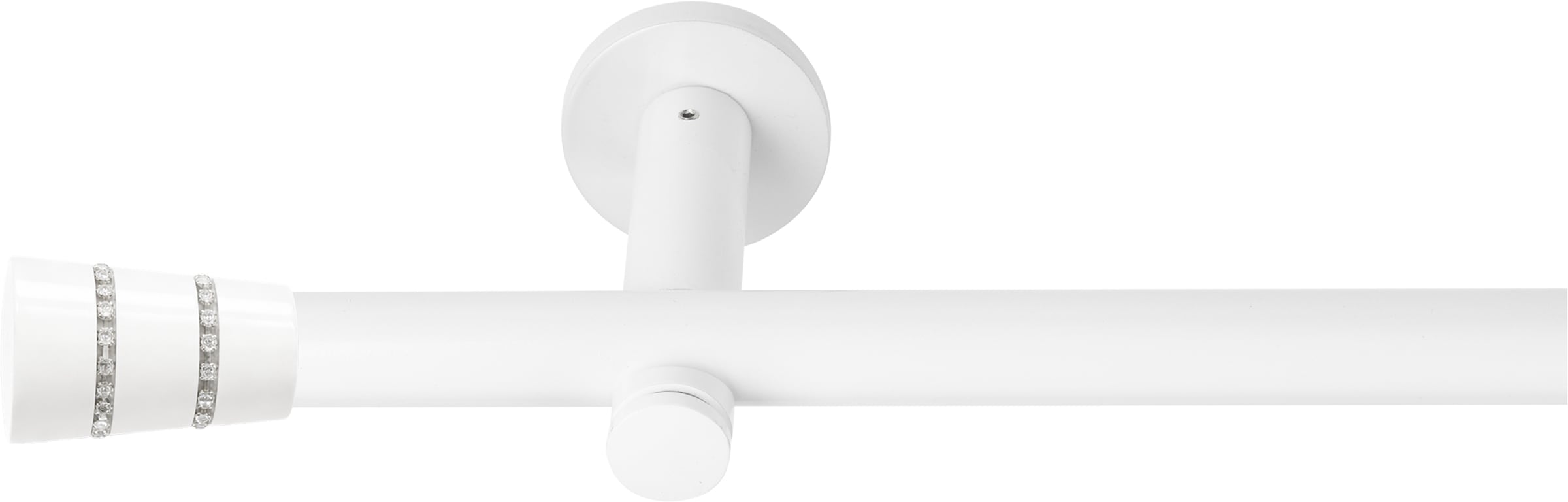 SN DECO GROUP Gardinenstange »Gardinenstange Rennes Ø 19 mm, 1-läufig, Fixmass, verschraubt« Ø 19 mm Fixmass;kürzbar