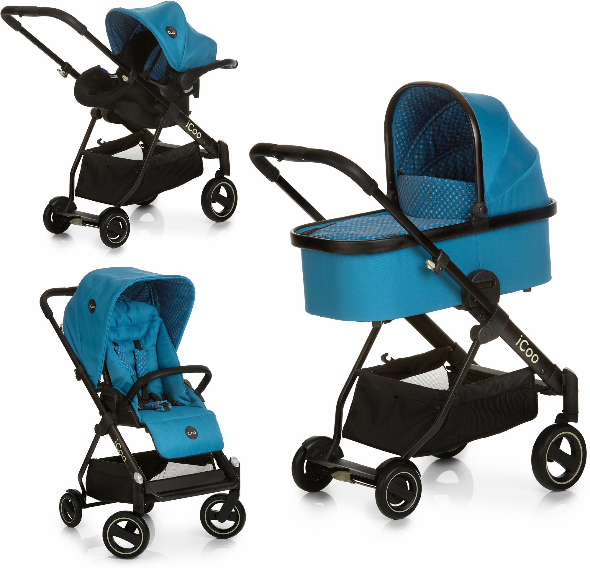 Image of iCoo Kombi-Kinderwagen »Acrobat XL Plus Trio Set Diamond Saphire«, 15 kg, ; Kinderwagen bei Ackermann Versand Schweiz