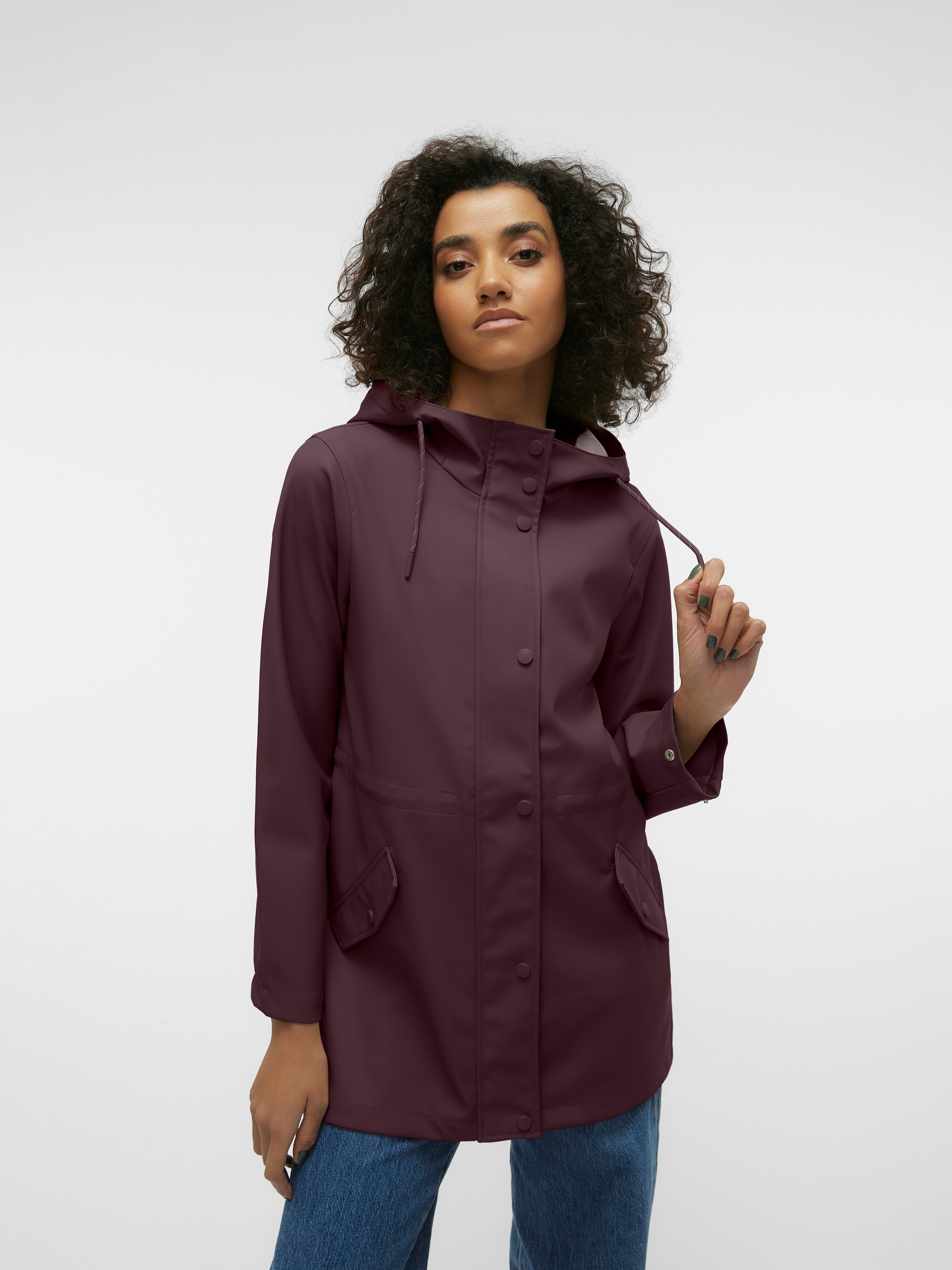 Vero Moda Regenjacke »VMMALOU COATED JACKET«, mit Kapuze