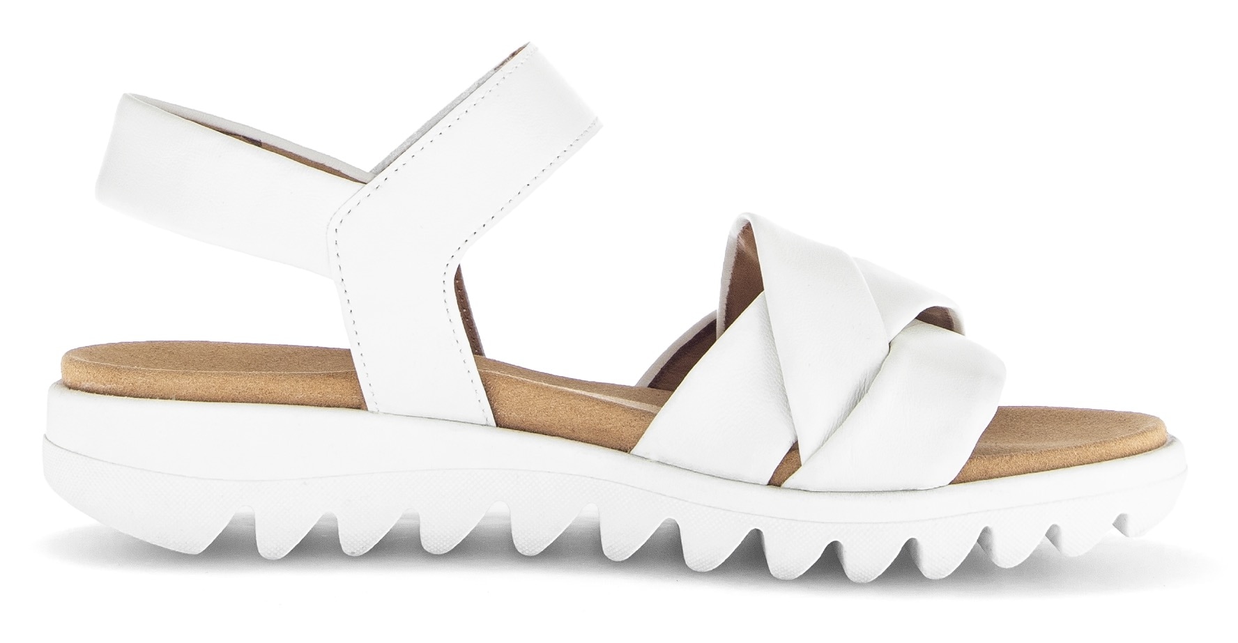 Gabor Sandale à lanières  , Sommerschuh, Keilsandalette, Bequemschuh mit Klettverschluss