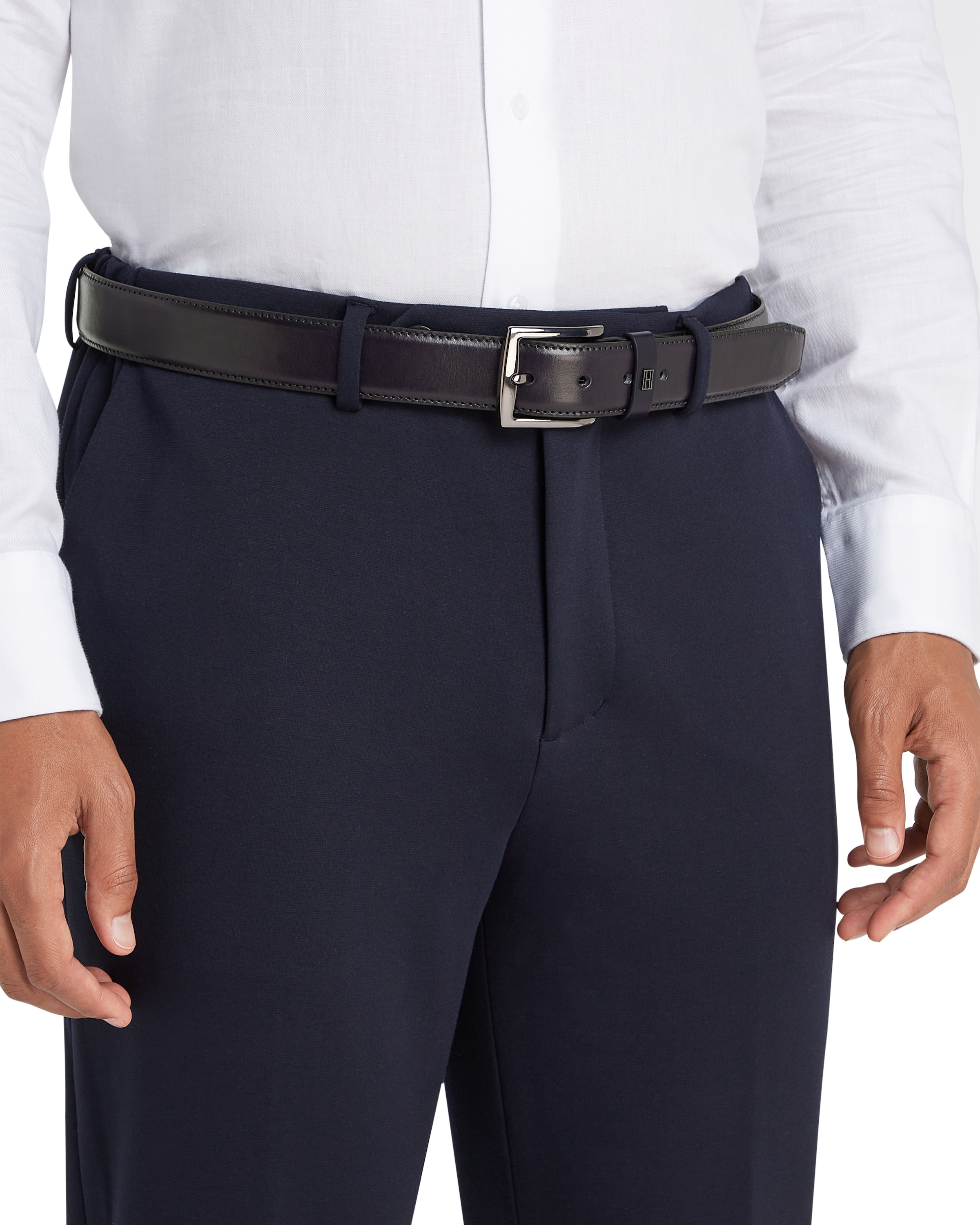 Tommy Hilfiger Ledergürtel »DENTON ELEVATED 3.5«, Grössenverstellbar