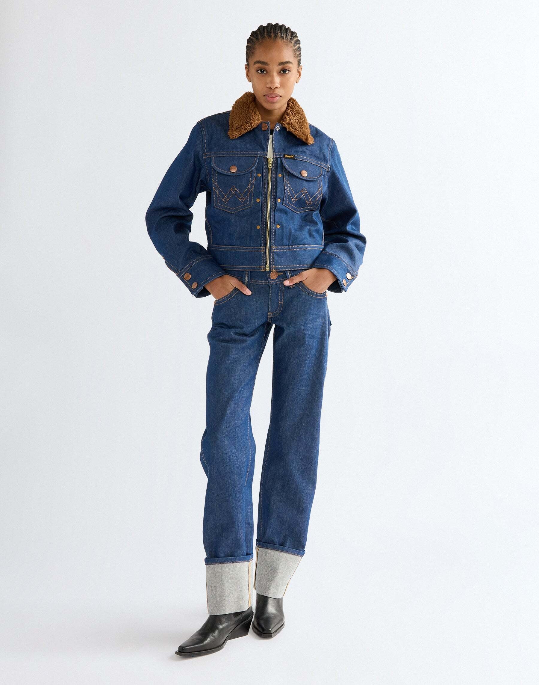 Wrangler Straight-Jeans »WRANGLER Jeans Super Low Rise Cowboy«