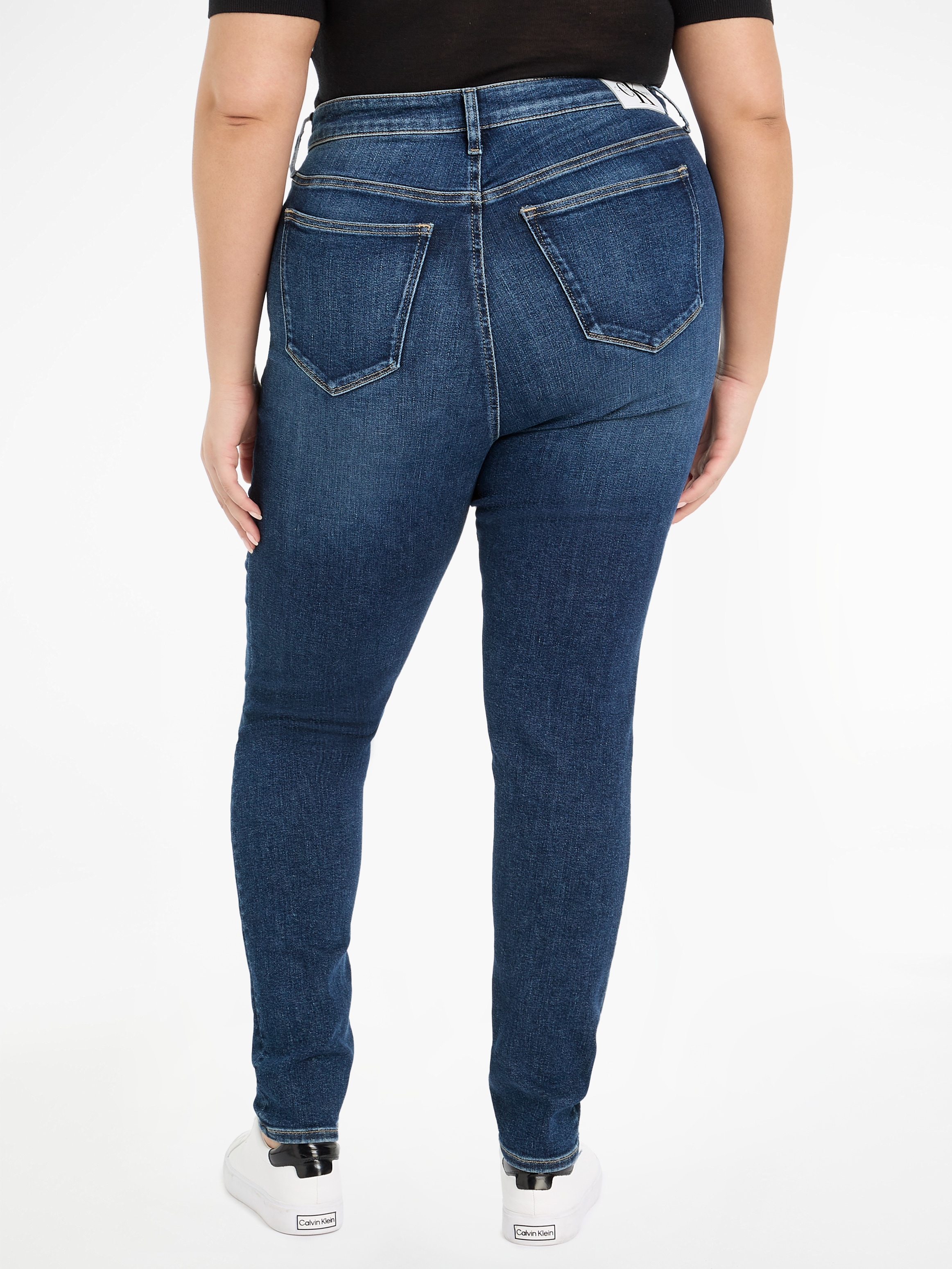 Calvin Klein Jeans Plus Skinny-fit-Jeans »HIGH RISE SKINNY PLUS«, Grosse Grössen Jeans wird in Weiten angeboten