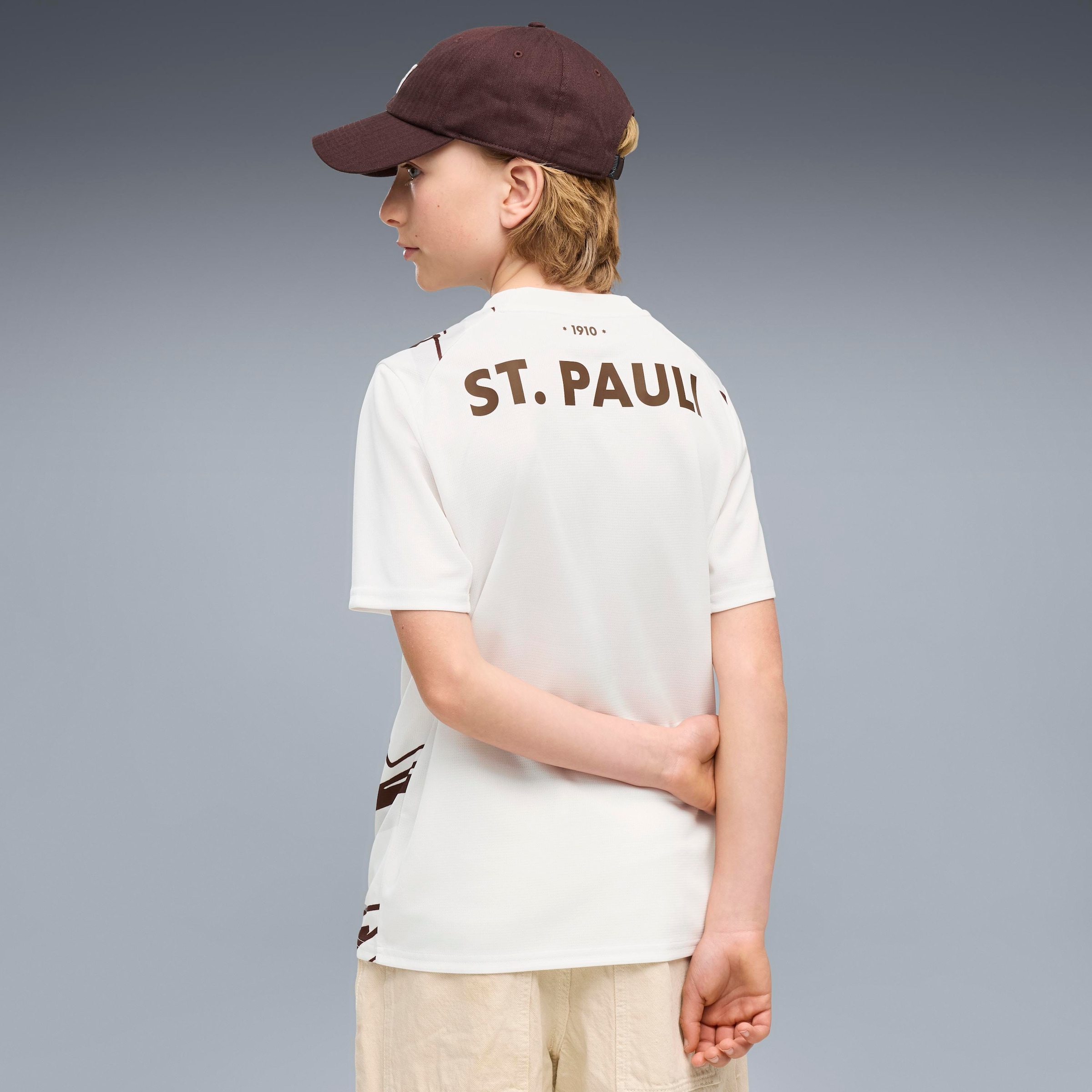 PUMA Maillot de foot »FCSP AWAY JERSEY REPLICA JR« pour les adolescents, avec technologie DryCELL, respirant, coupe régulière,