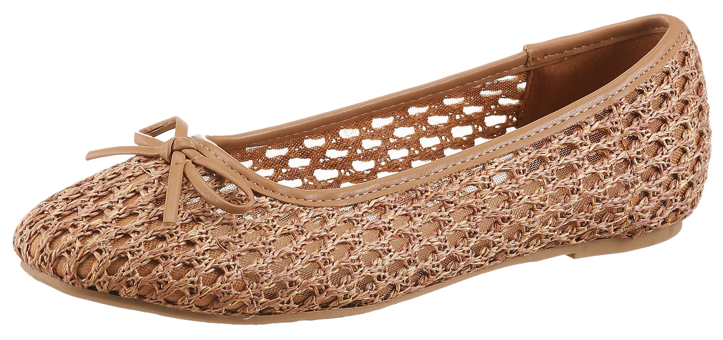 Image of Aniston SHOES Ballerina Loafer, Slipper, Schlupfschuh mit kleiner Schleife- NEUE KOLLEKTION
