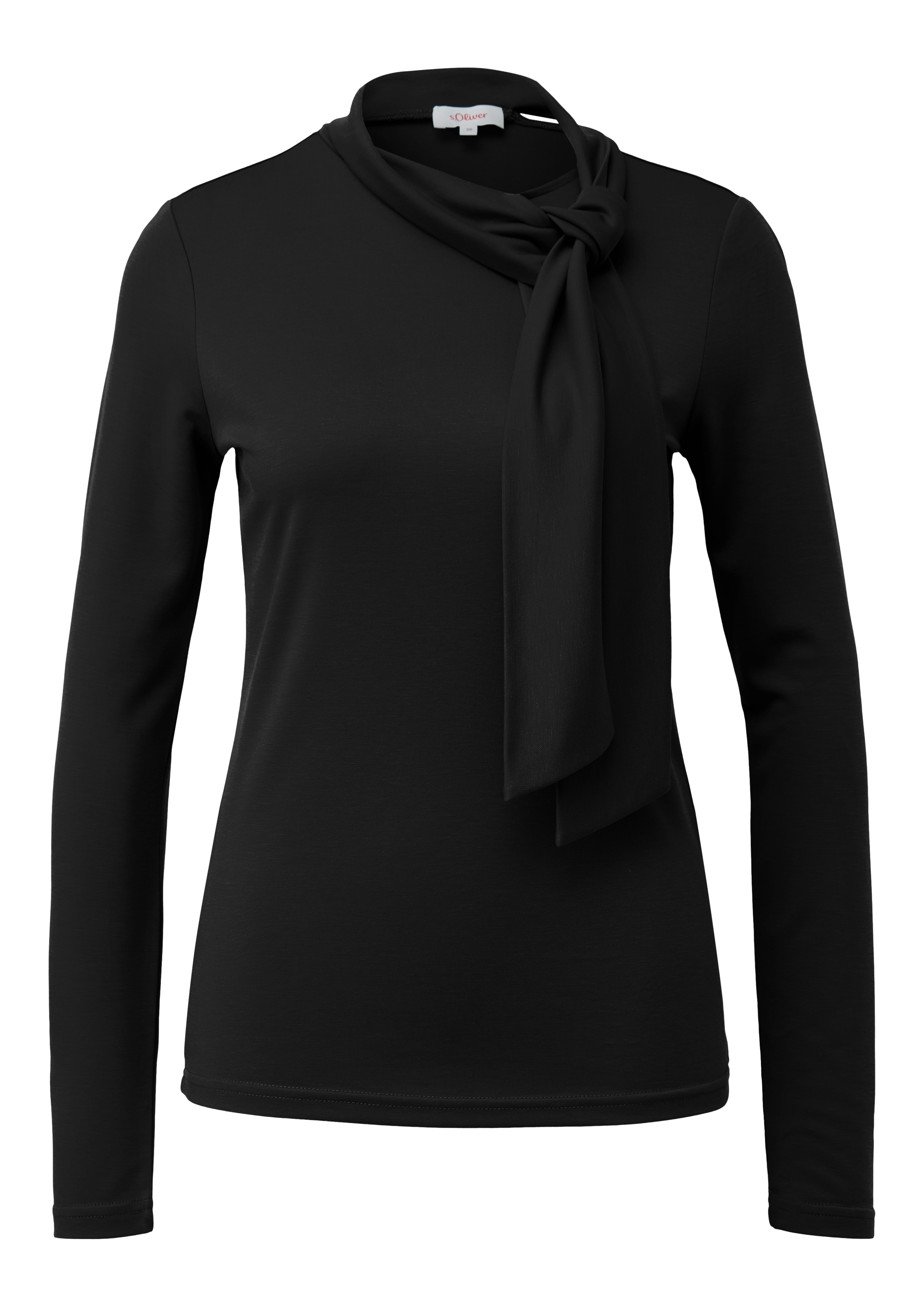 s.Oliver Langarmshirt, mit dekorativer Schleife