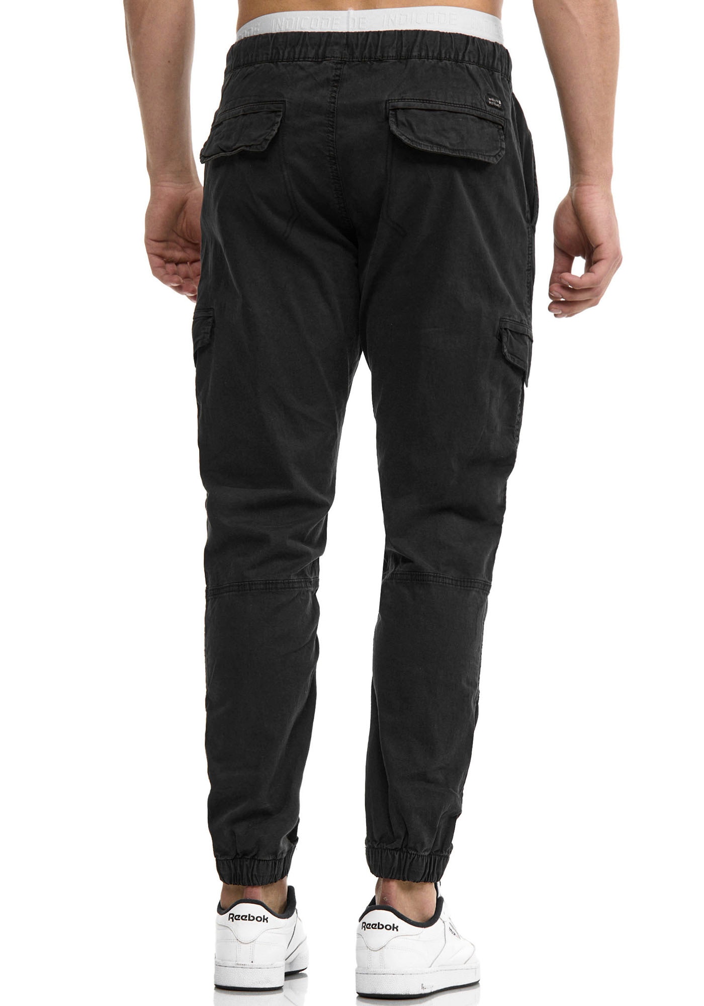 Indicode Cargohose »INLevi«, mit seitlichen Cargotaschen und elastischen Bündchen