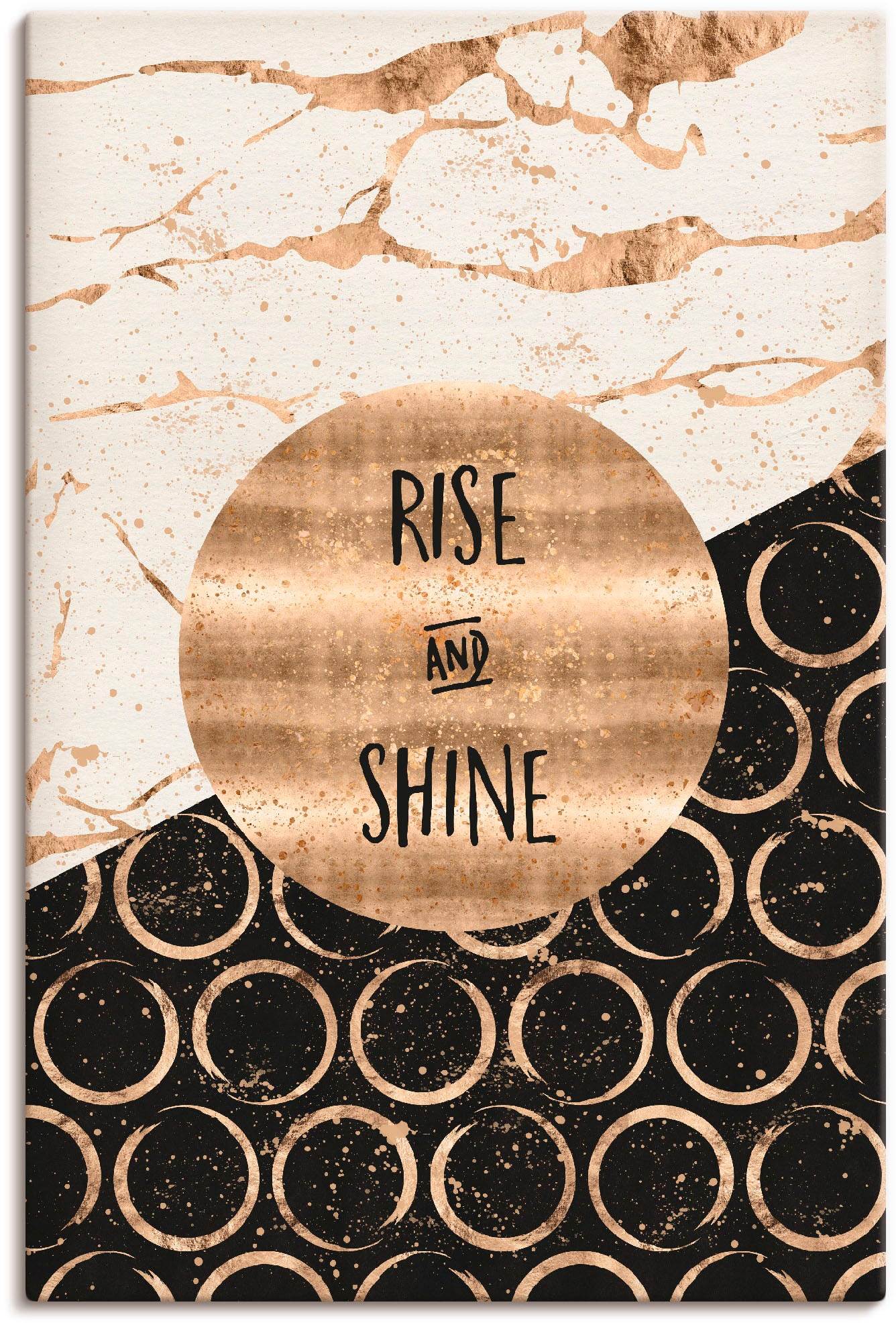 Image of Artland Wandbild »Aufsteigen und scheinen«, Sprüche & Texte, (1 St.), in vielen Grössen & Produktarten - Alubild / Outdoorbild für den Aussenbereich, Leinwandbild, Poster, Wandaufkleber / Wandtattoo auch für Badezimmer geeignet bei Ackermann Versand Schwe